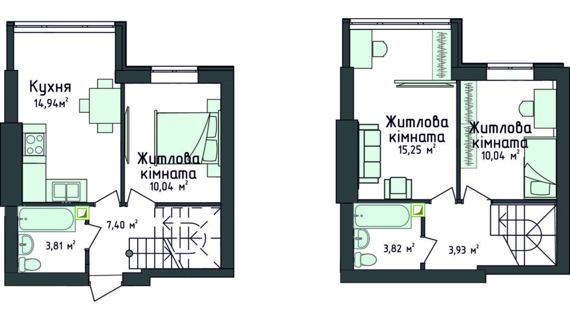 Продается 3-комнатная квартира 74.68 кв. м в Киево-Святошинске, ул. Стретенская, 33