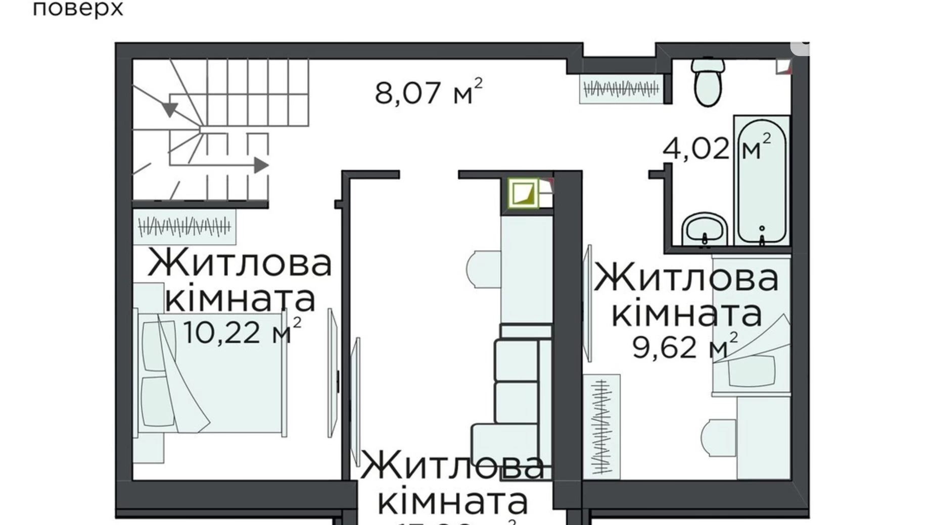 Продается 4-комнатная квартира 98.7 кв. м в Киево-Святошинске, ул. Стретенская, 33