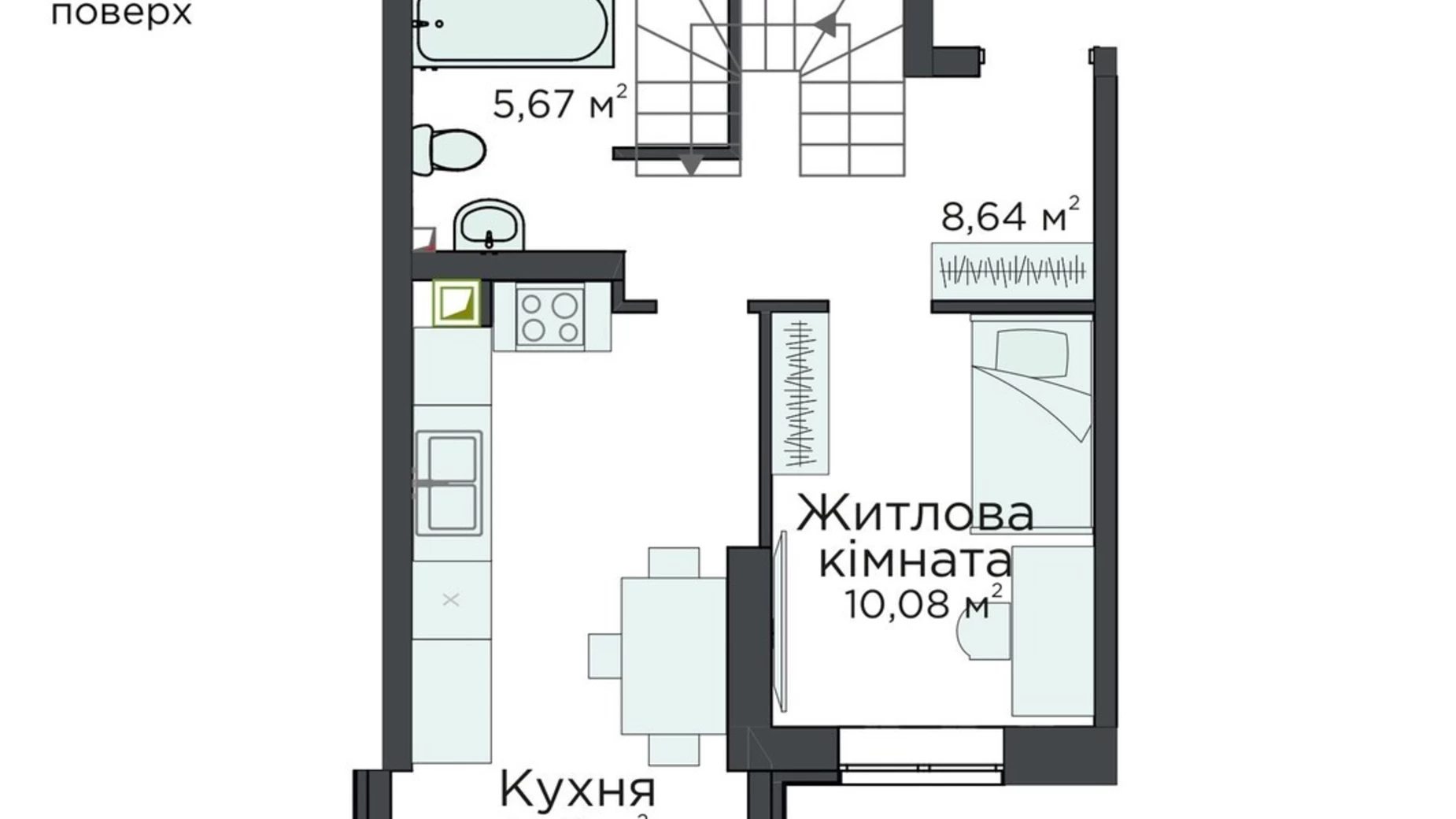 Продается 3-комнатная квартира 72.12 кв. м в Киево-Святошинске, ул. Стретенская, 33