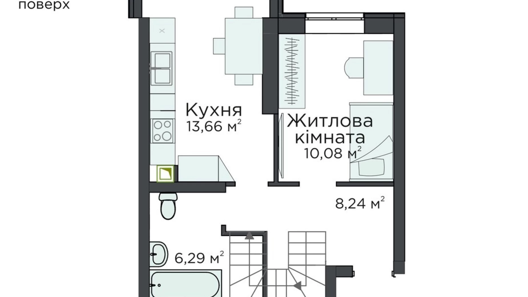 Продается 3-комнатная квартира 76.52 кв. м в Киево-Святошинске, ул. Стретенская, 33