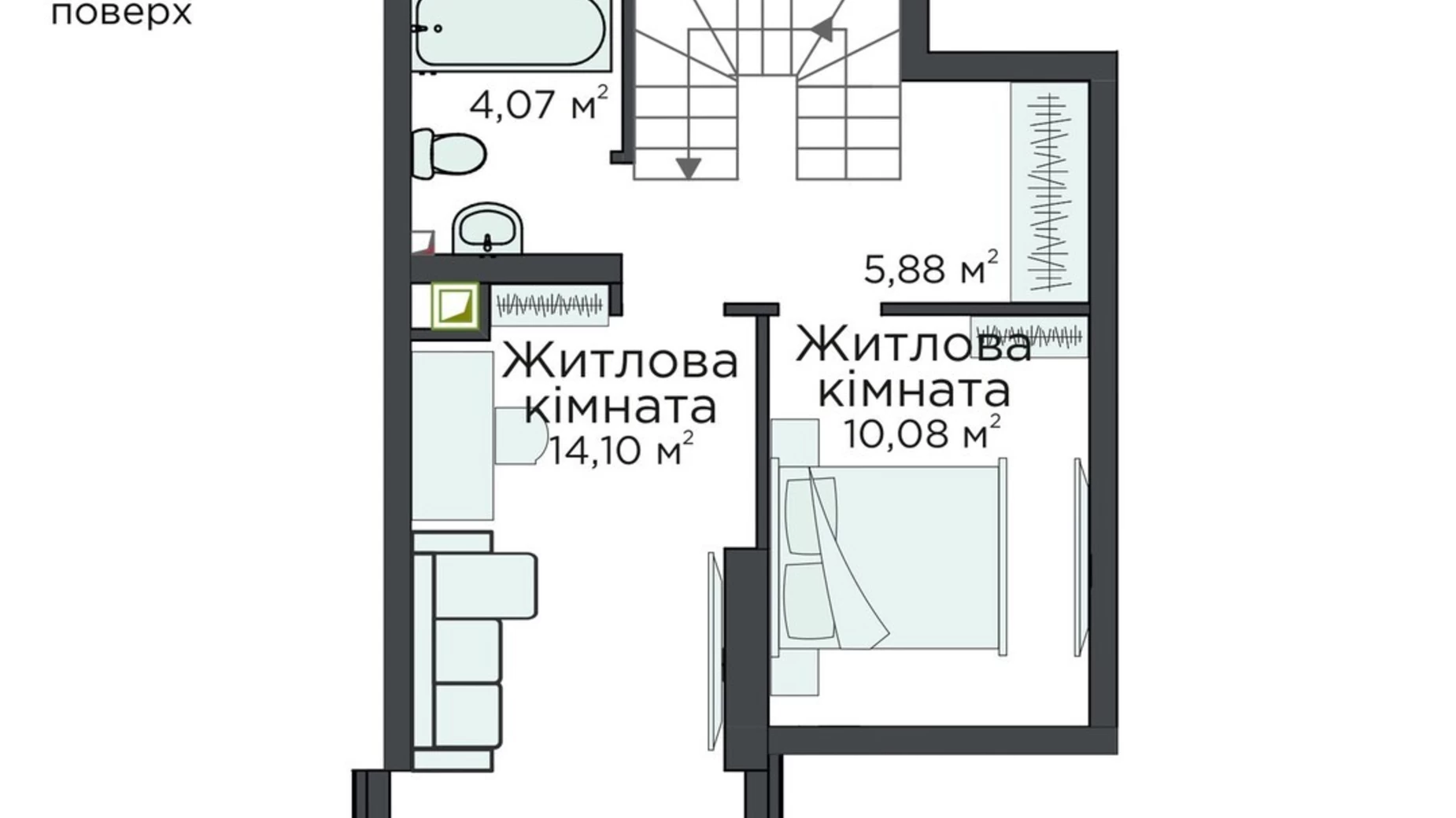 Продается 3-комнатная квартира 72.12 кв. м в Киево-Святошинске, ул. Стретенская, 33