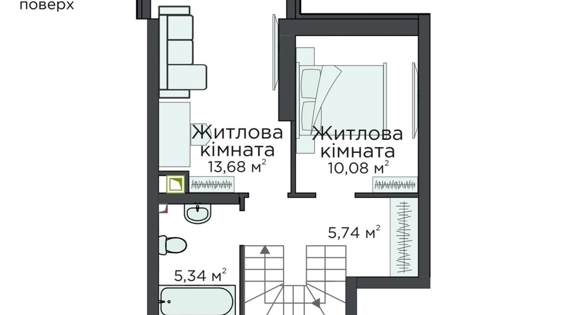 Продается 3-комнатная квартира 76.52 кв. м в Киево-Святошинске, ул. Стретенская, 33