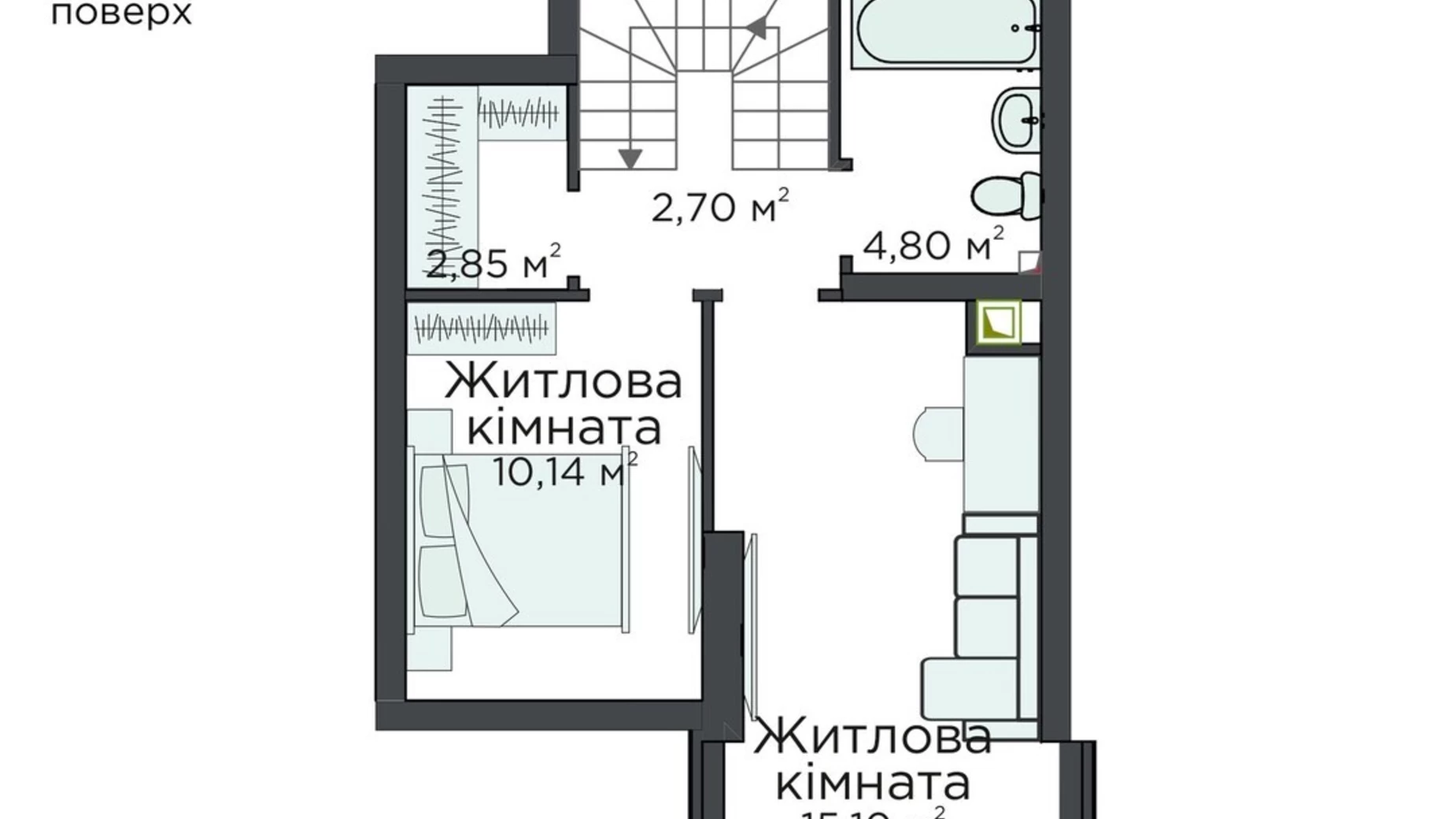 Продается 3-комнатная квартира 74.61 кв. м в Киево-Святошинске, ул. Стретенская, 33