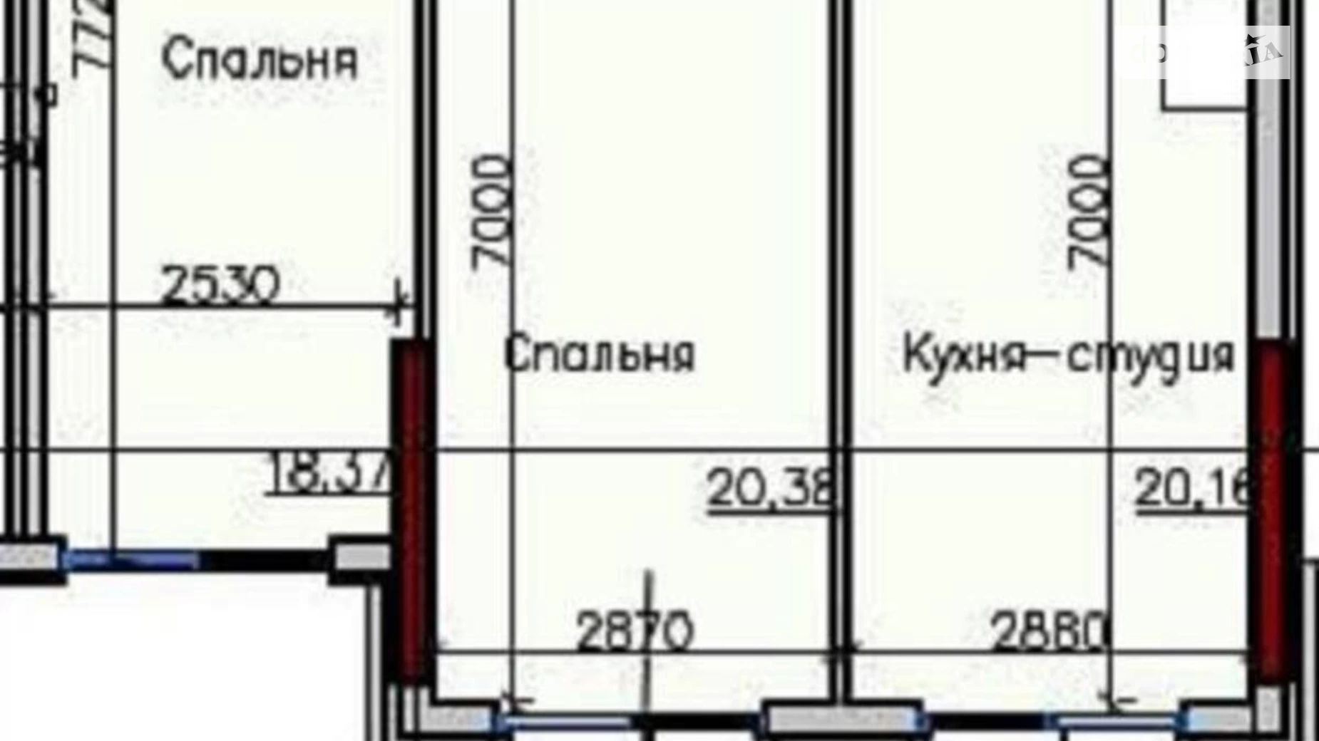 Продается 2-комнатная квартира 71 кв. м в Одессе, ул. Дмитрия Донского