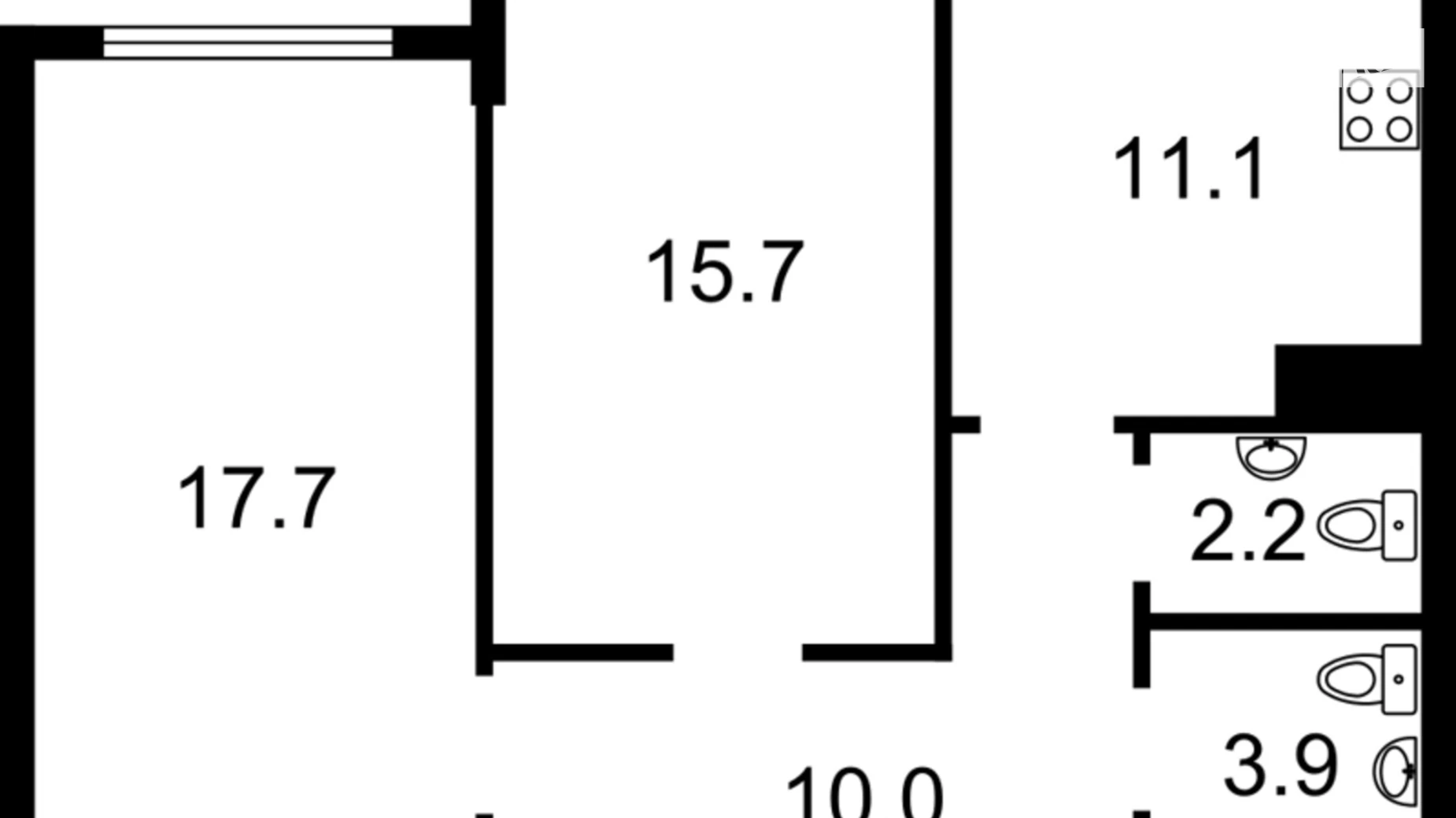 Продается 2-комнатная квартира 59 кв. м в Киеве, ул. Михаила Бойчука, 19А - фото 4