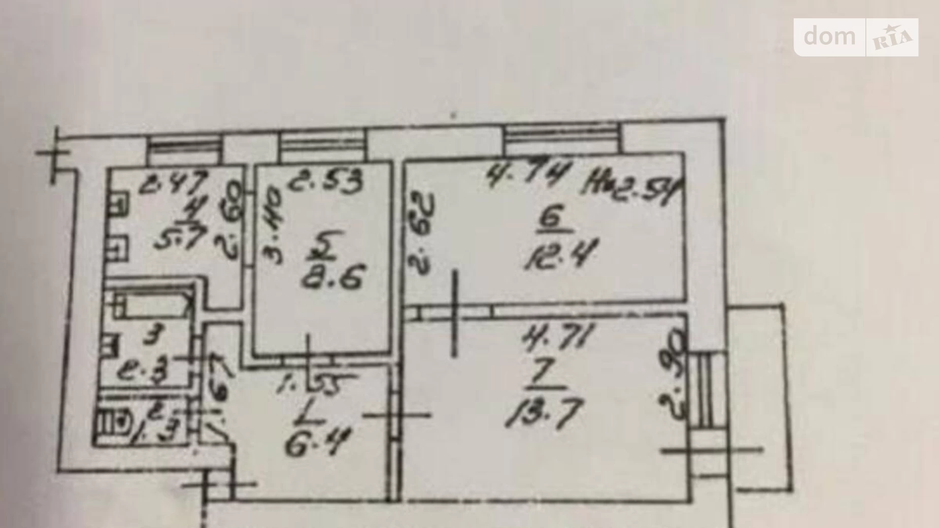 Продается 3-комнатная квартира 51.3 кв. м в Одессе, ул. Академика Филатова