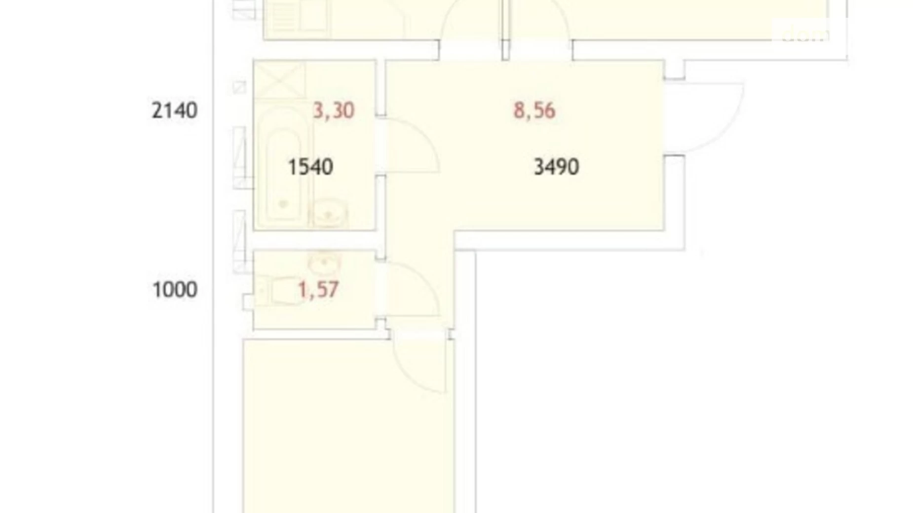 Продается 2-комнатная квартира 60 кв. м в Ирпене, ул. Белокур(Курская), 1-10