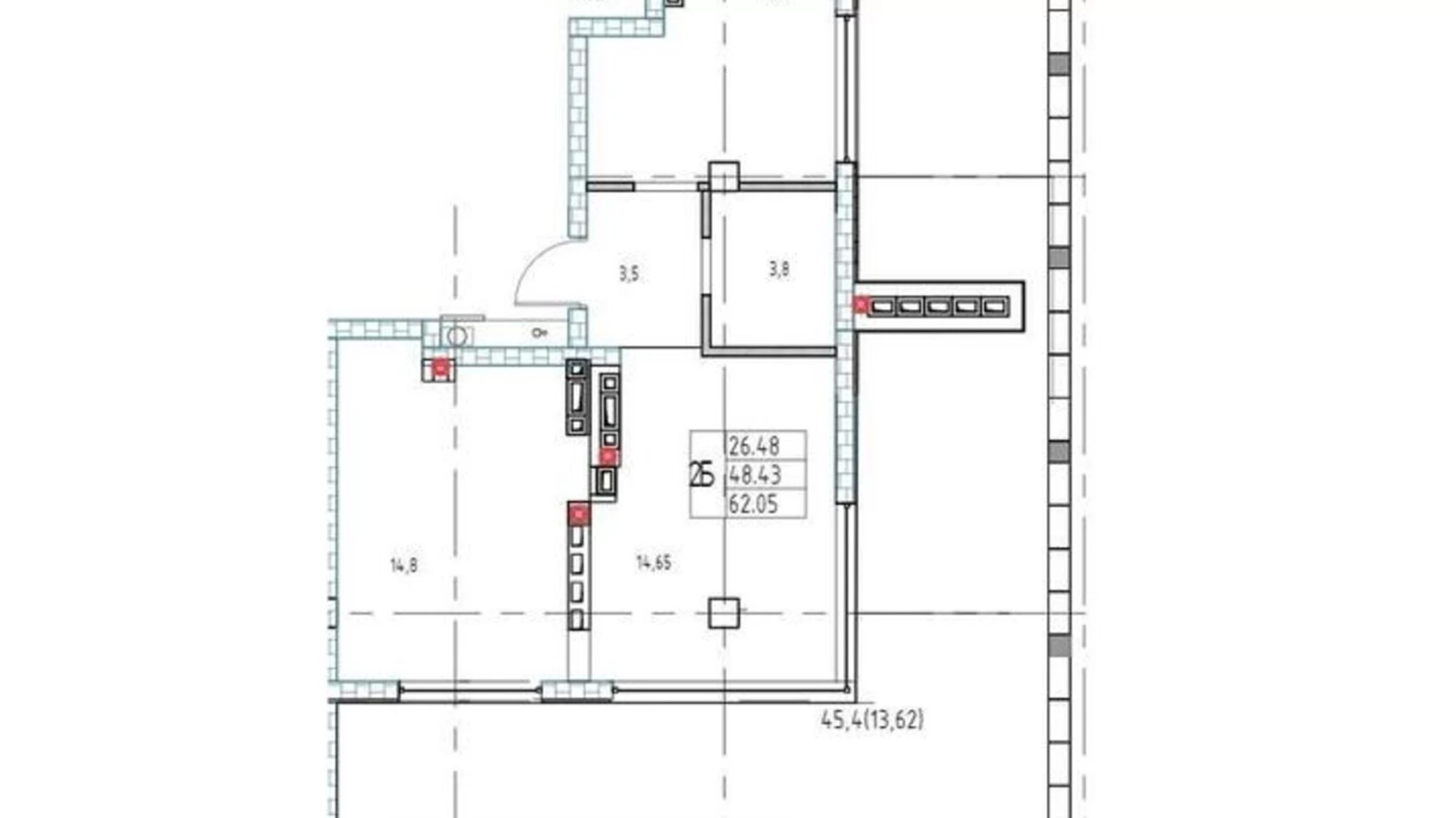 Продается 2-комнатная квартира 59.9 кв. м в Одессе, ул. Педагогическая, 34А - фото 4