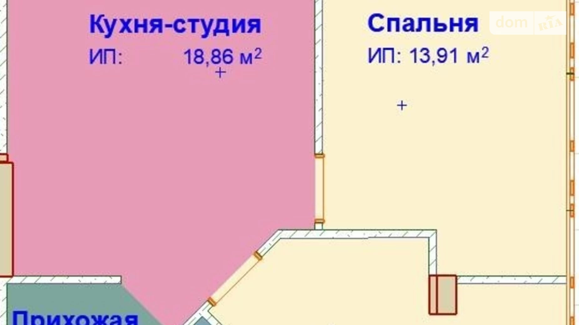 Продається 2-кімнатна квартира 55 кв. м у Одесі, вул. Львівська, 15Б