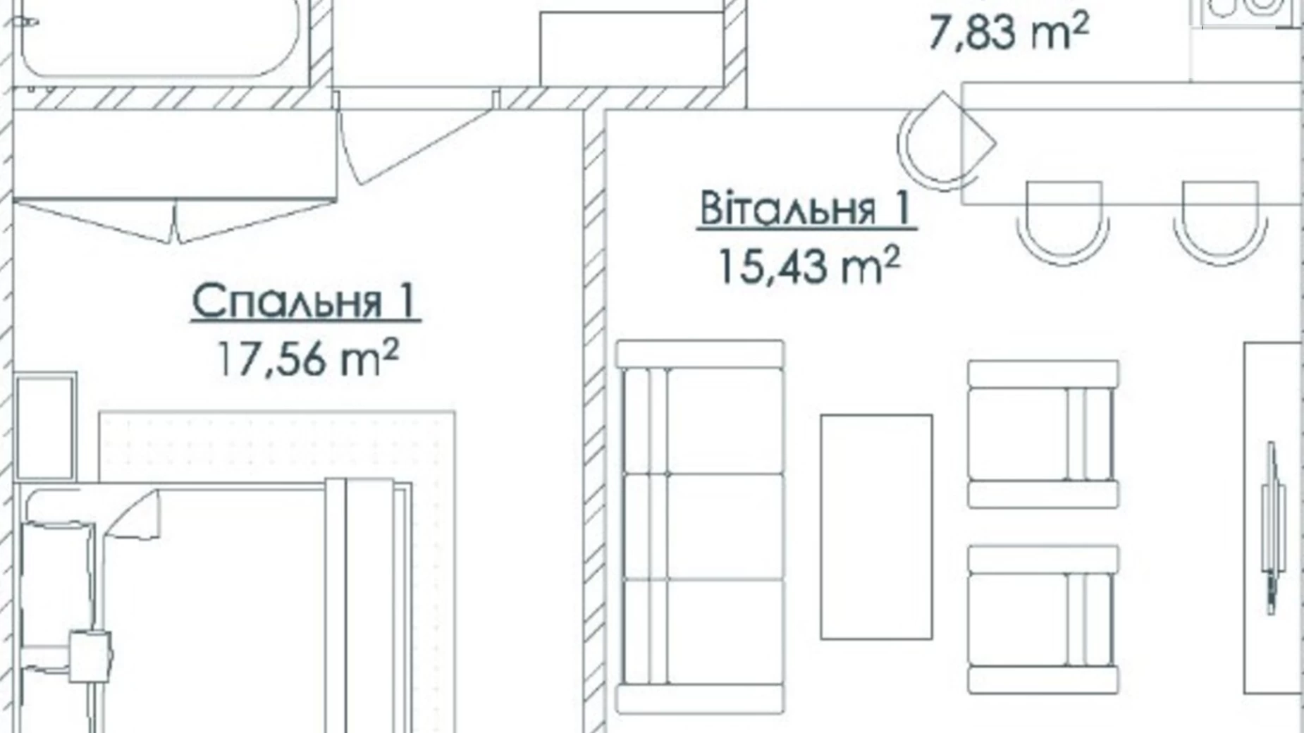 Продается 1-комнатная квартира 52.63 кв. м в Одессе, бул. Французский, 63/65