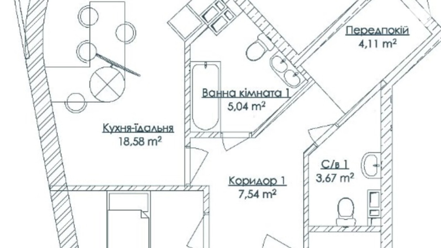 Продається 2-кімнатна квартира 66.36 кв. м у Одесі, бул. Французький, 63/65