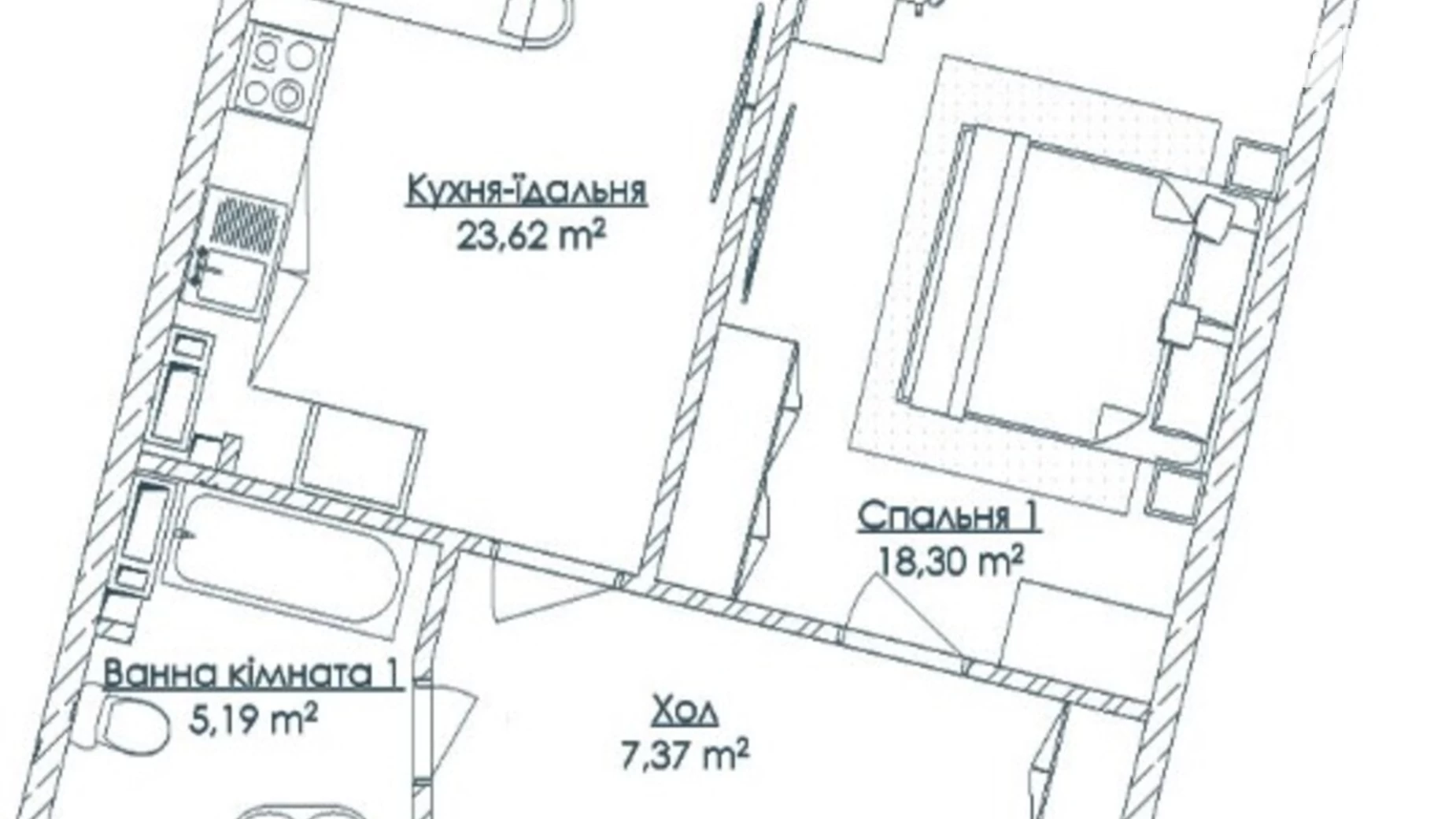 Продается 1-комнатная квартира 64.03 кв. м в Одессе, бул. Французский, 63/65 - фото 2