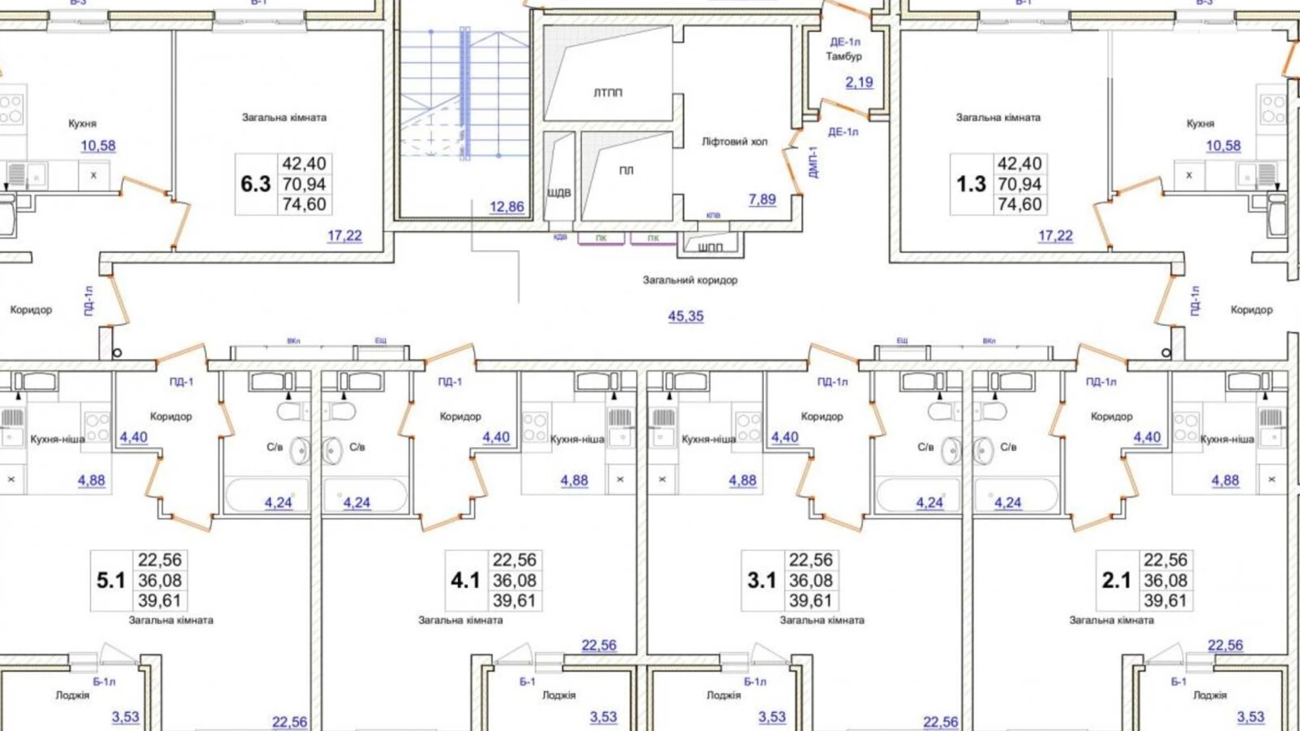 Продається 1-кімнатна квартира 39 кв. м у Новосілках, вул. Приміська, 22 - фото 4