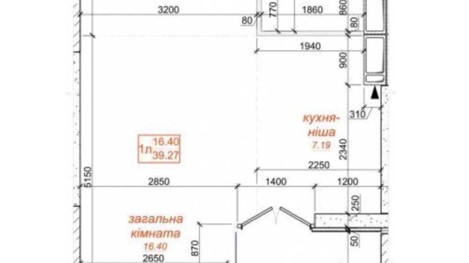 Продається 1-кімнатна квартира 39 кв. м у Новосілках, вул. Приміська, 22 - фото 2