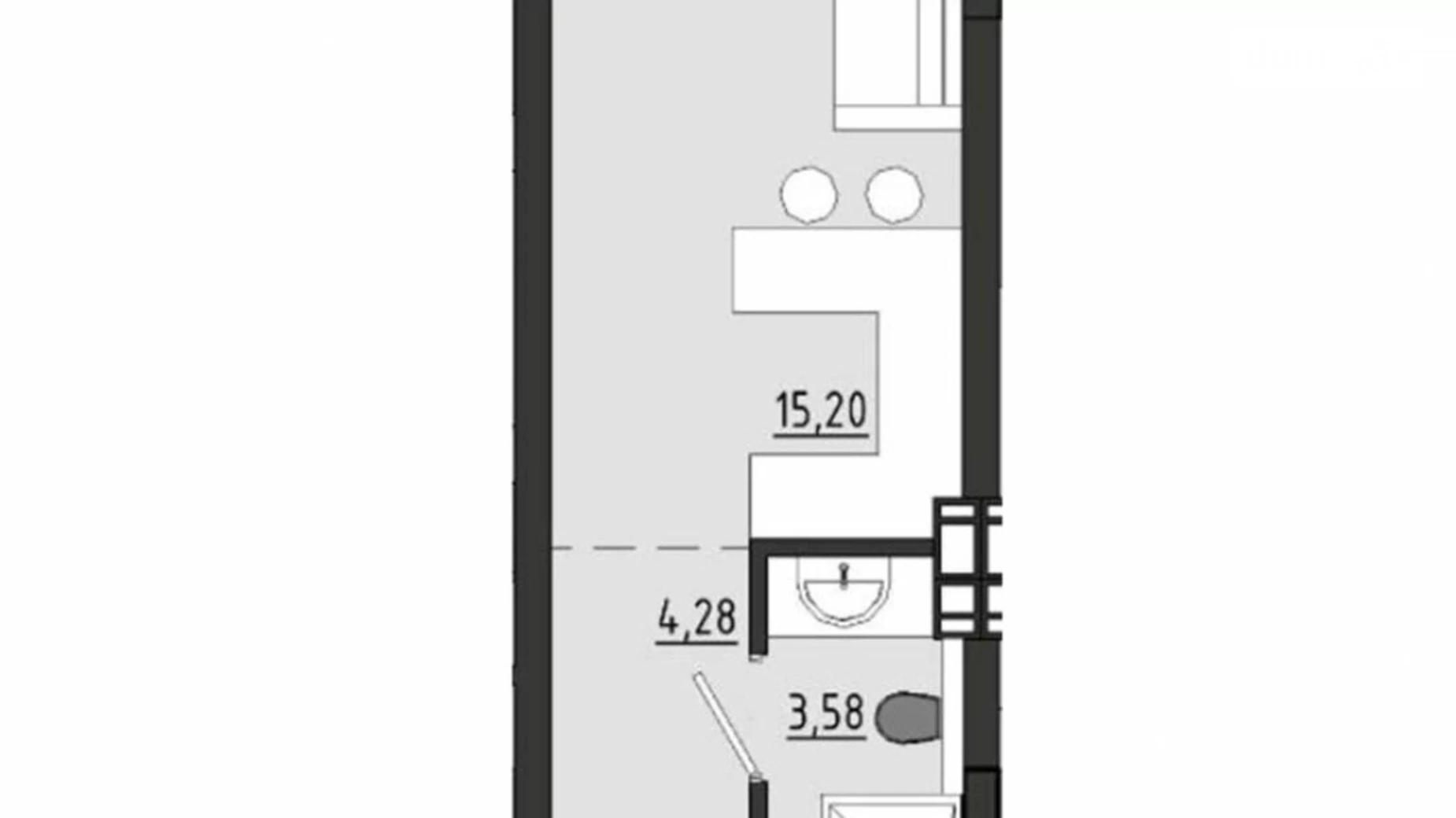 Продается 1-комнатная квартира 23 кв. м в Одессе, ул. Чехова