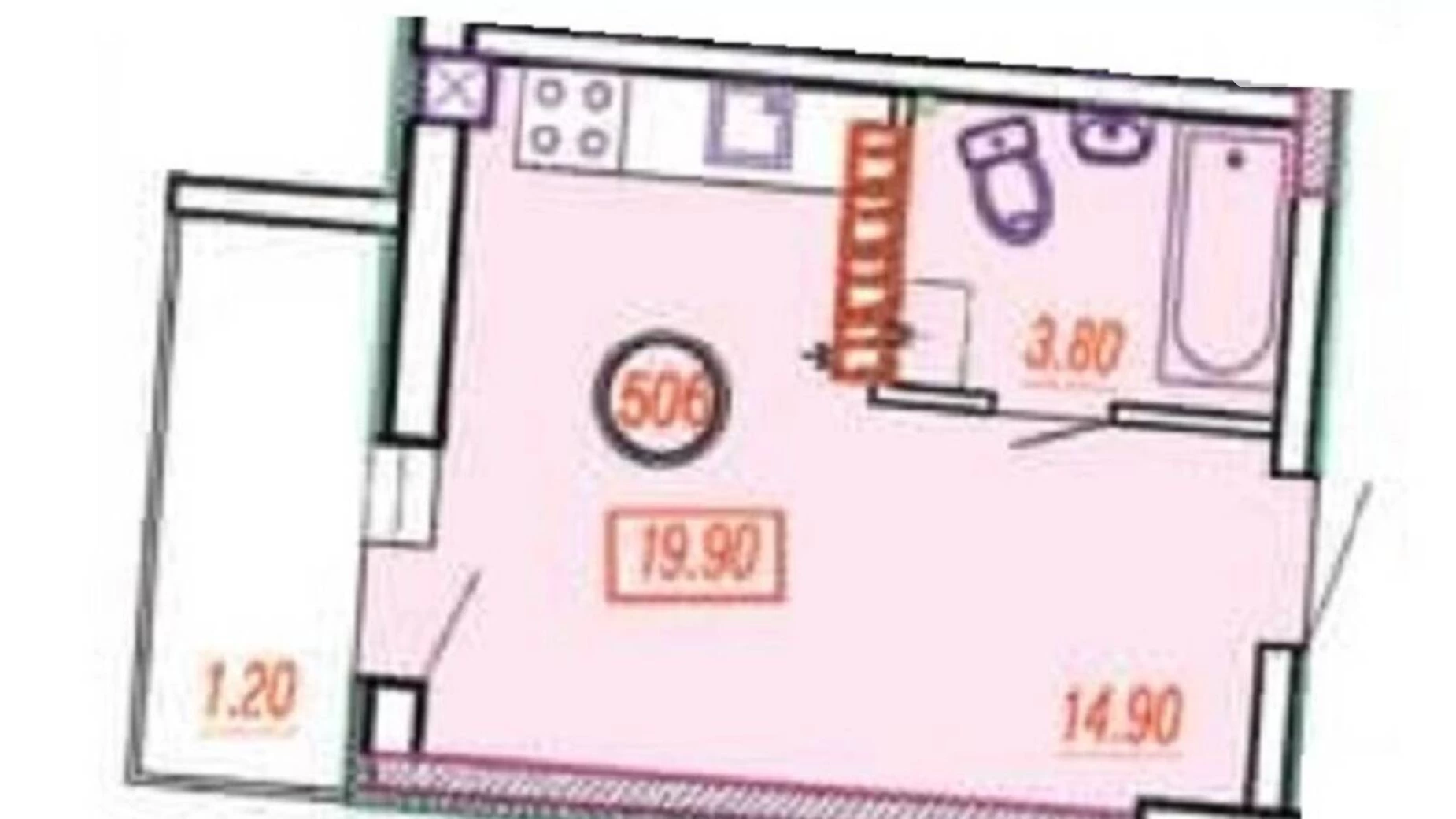 Продается 1-комнатная квартира 23.4 кв. м в Одессе, ул. Степовая (Молдованка)