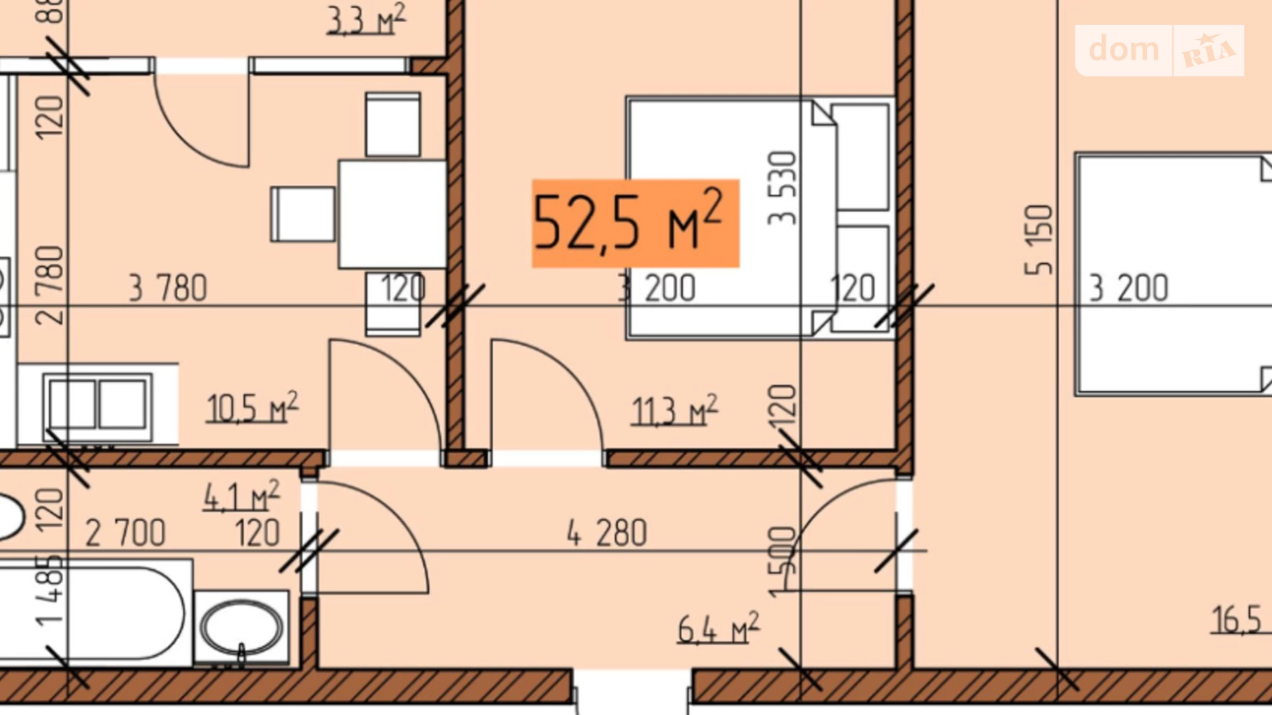 Продается 2-комнатная квартира 53 кв. м в Виннице, ул. Родниковая - фото 2