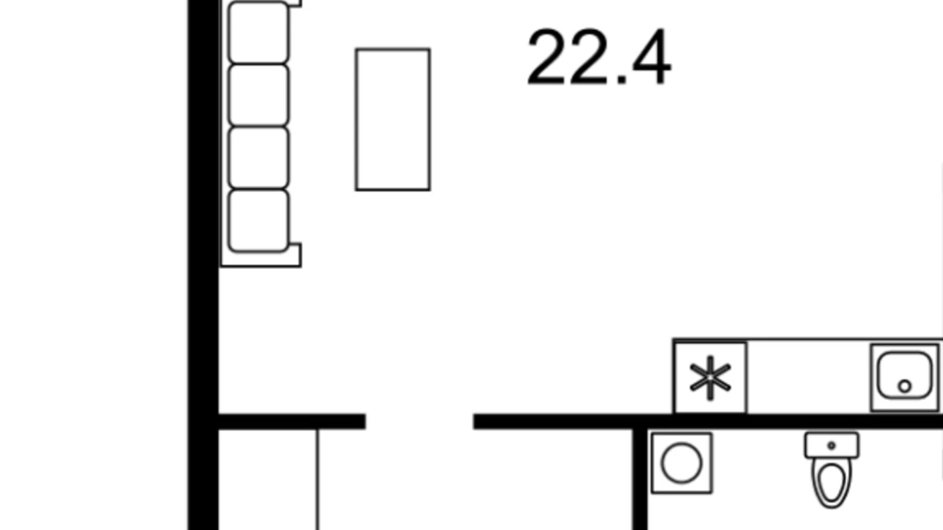 Продается 1-комнатная квартира 44 кв. м в Киеве, бул. Леси Украинки, 7В - фото 3