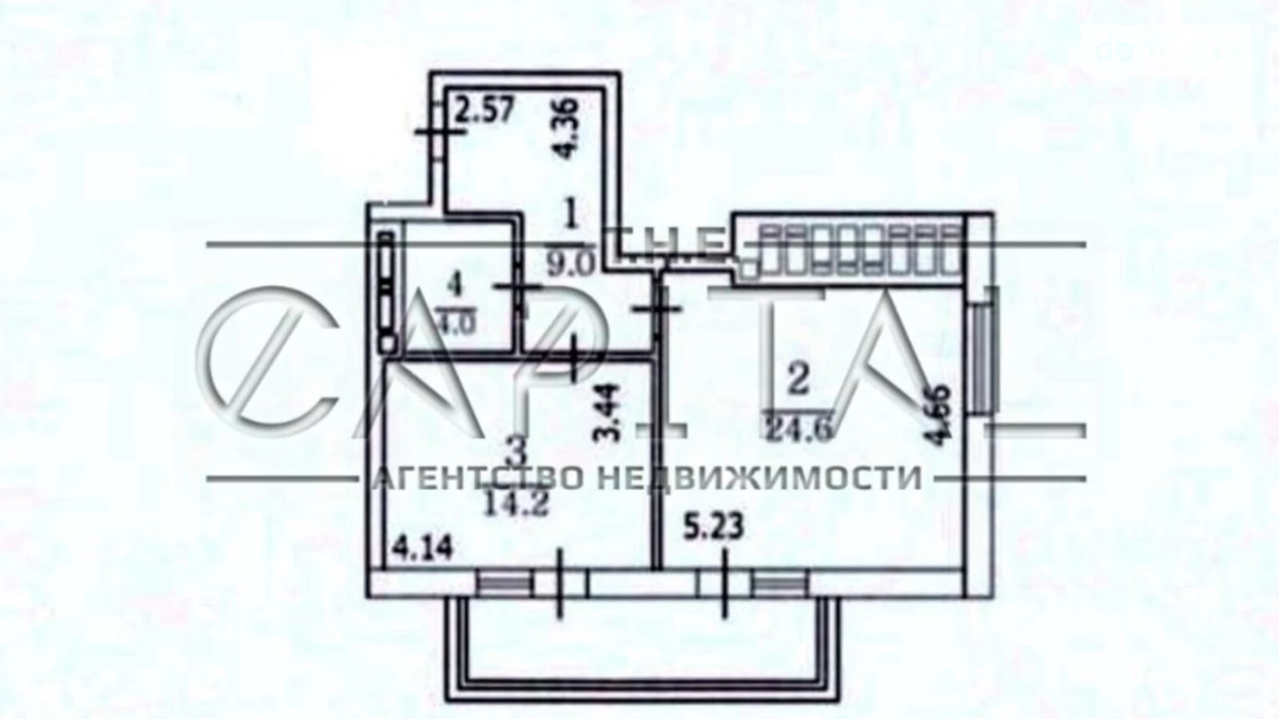 Продается 1-комнатная квартира 58 кв. м в Киеве, пл. Леси Украинки, 7В