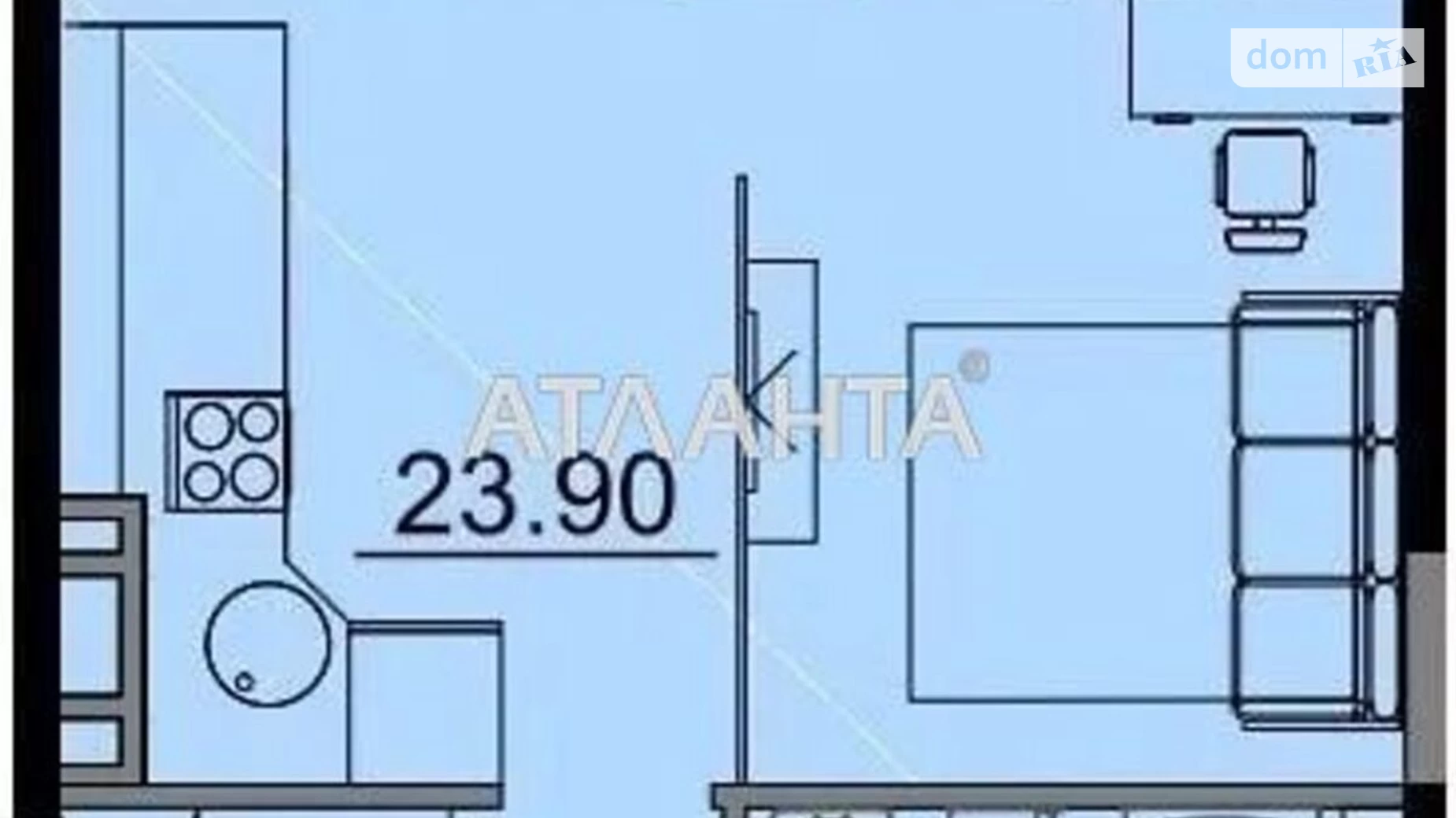 Продается 1-комнатная квартира 36 кв. м в Одессе, ул. Косвенная