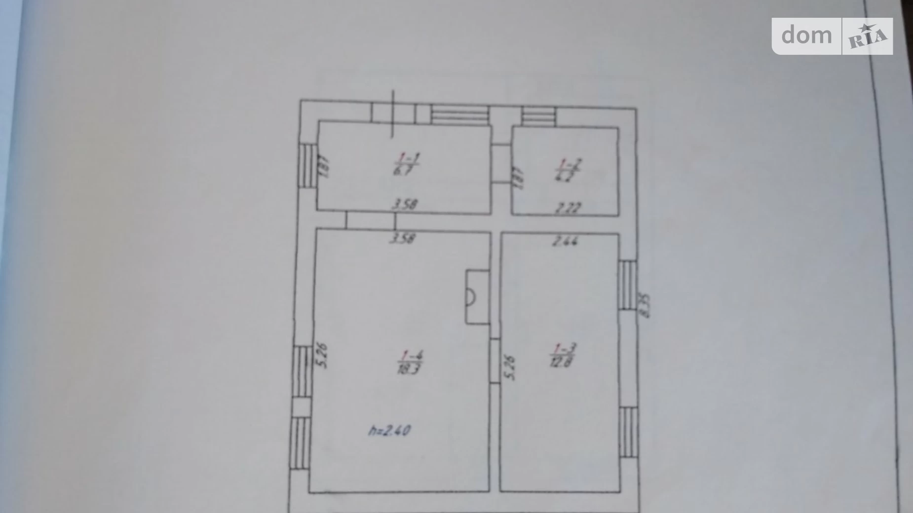 Продается дом на 2 этажа 100 кв. м с камином, Котляревского улица, 30