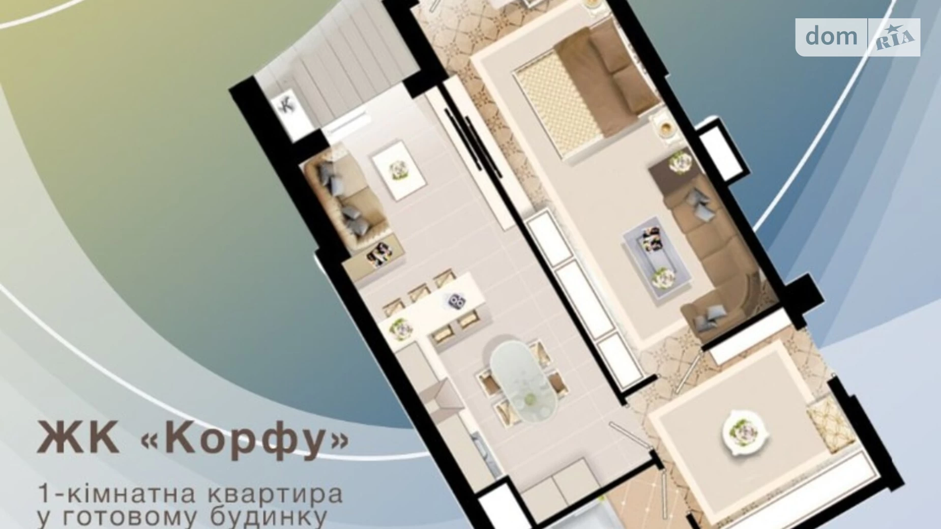 Продається 1-кімнатна квартира 64.71 кв. м у Одесі, пров. Кордонний, 2/2 - фото 2