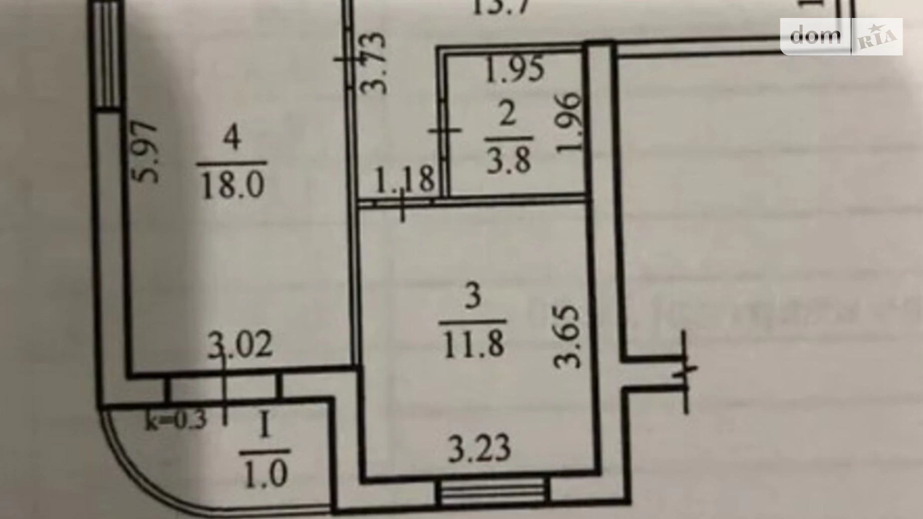 Продается 1-комнатная квартира 48 кв. м в Днепре, ул. Научная, 54Б - фото 3