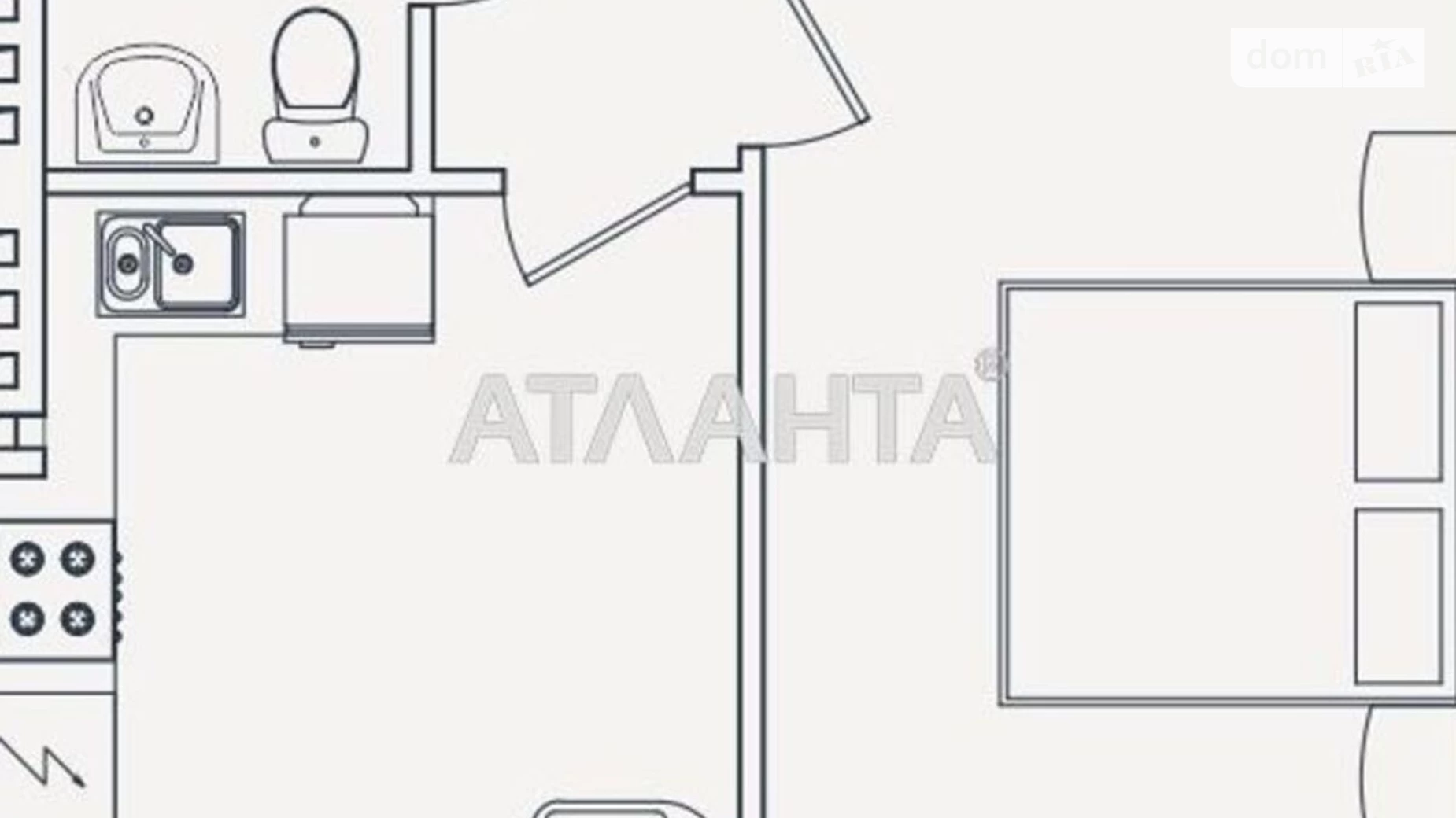 Продается 1-комнатная квартира 40.8 кв. м в Одессе, ул. Марсельская