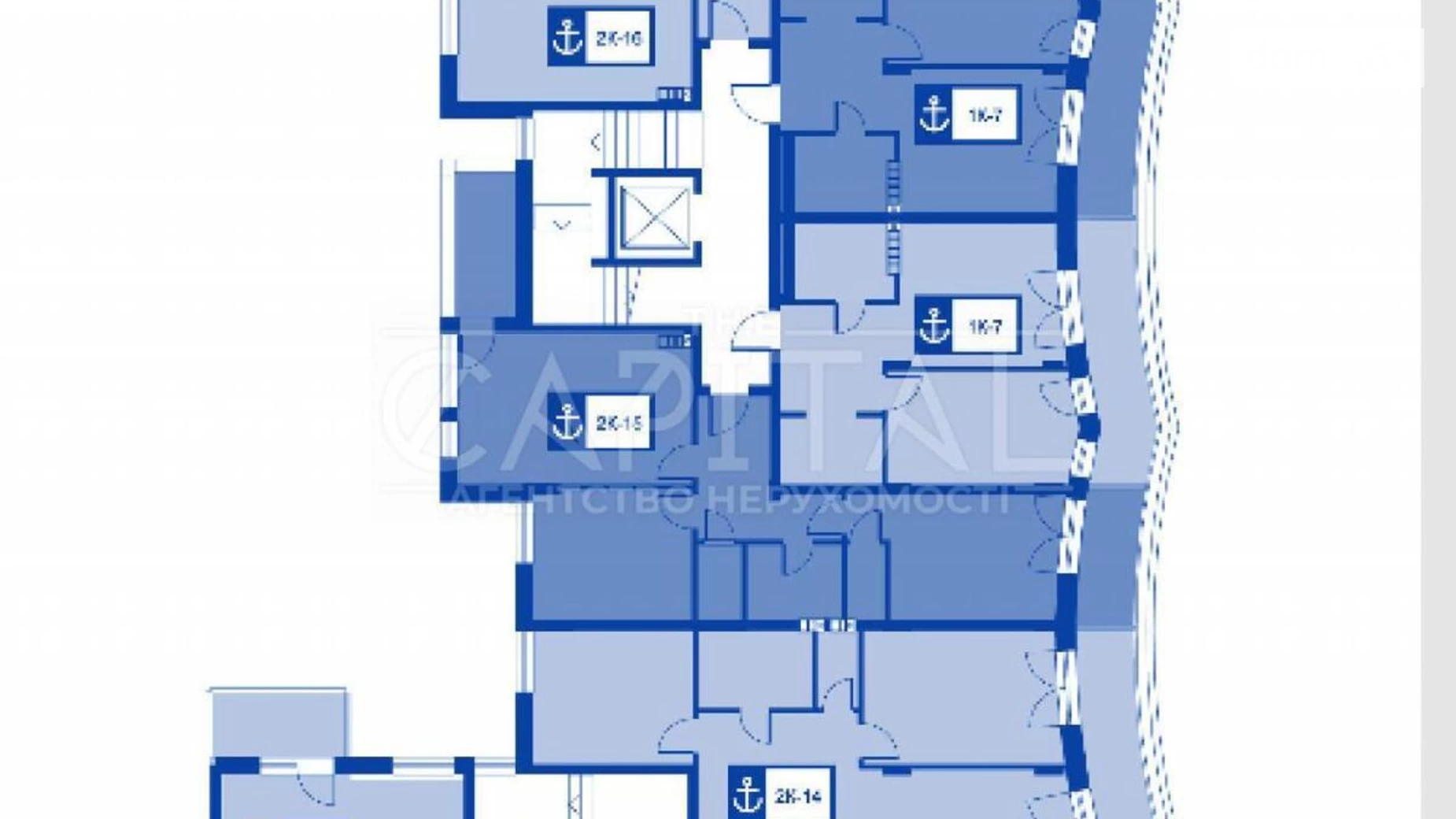 Продается 3-комнатная квартира 125 кв. м в Киеве, ул. Набережно-Рыбальская, 15