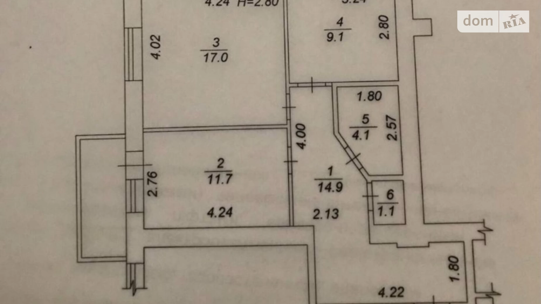 Продається 2-кімнатна квартира 61 кв. м у Ірпені, вул. Мечникова, 109Б