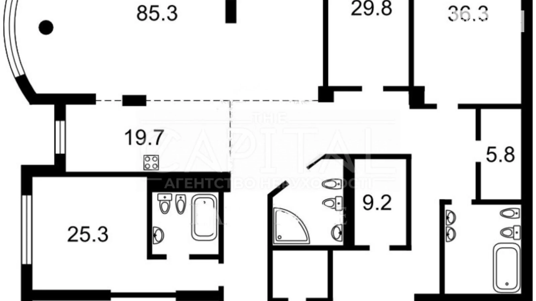 Продается 4-комнатная квартира 320 кв. м в Киеве, ул. Ивана Мазепы