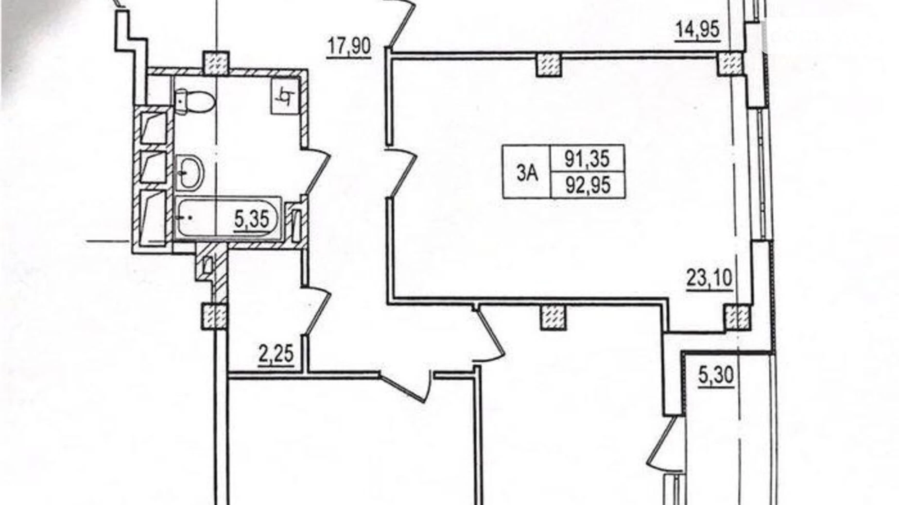 Продається 3-кімнатна квартира 93 кв. м у Харкові, просп. Героїв Харкова(Московський), 144 - фото 2