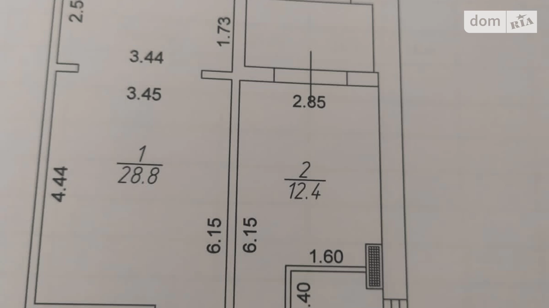 1-кімнатна квартира 47 кв. м у Запоріжжі, вул. Новокузнецька