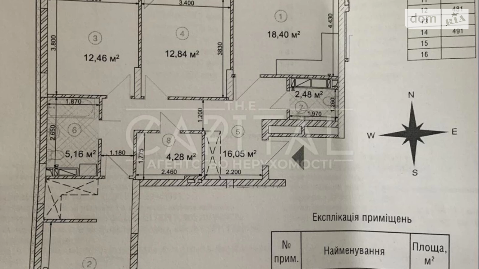 Продается 3-комнатная квартира 93 кв. м в Киеве, ул. Святослава Храброго, 1