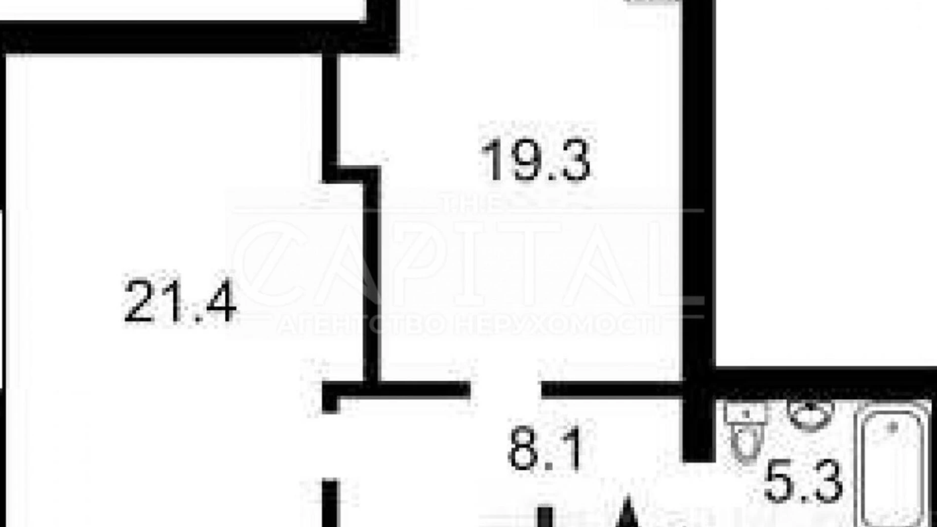 Продается 2-комнатная квартира 54 кв. м в Киеве, ул. Отто Шмидта