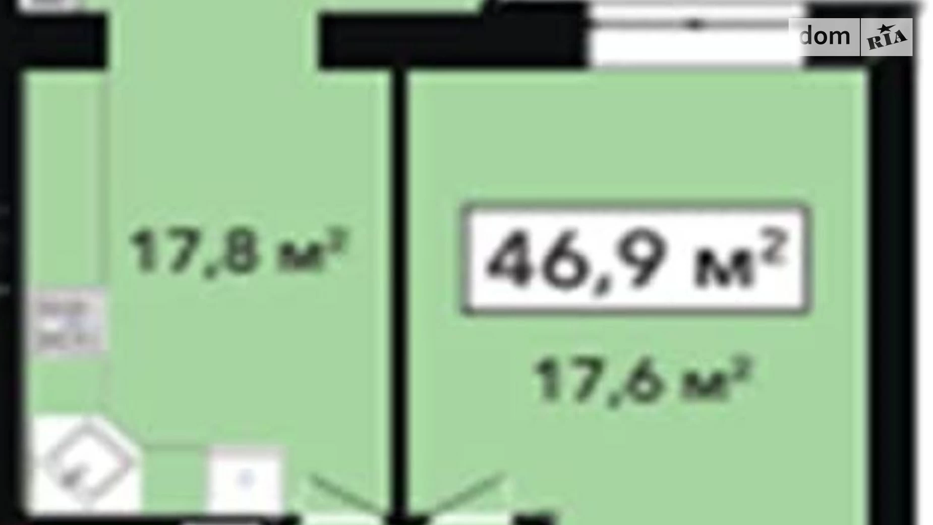 Продается 1-комнатная квартира 47 кв. м в Хмельницком, ул. Довженко, 4