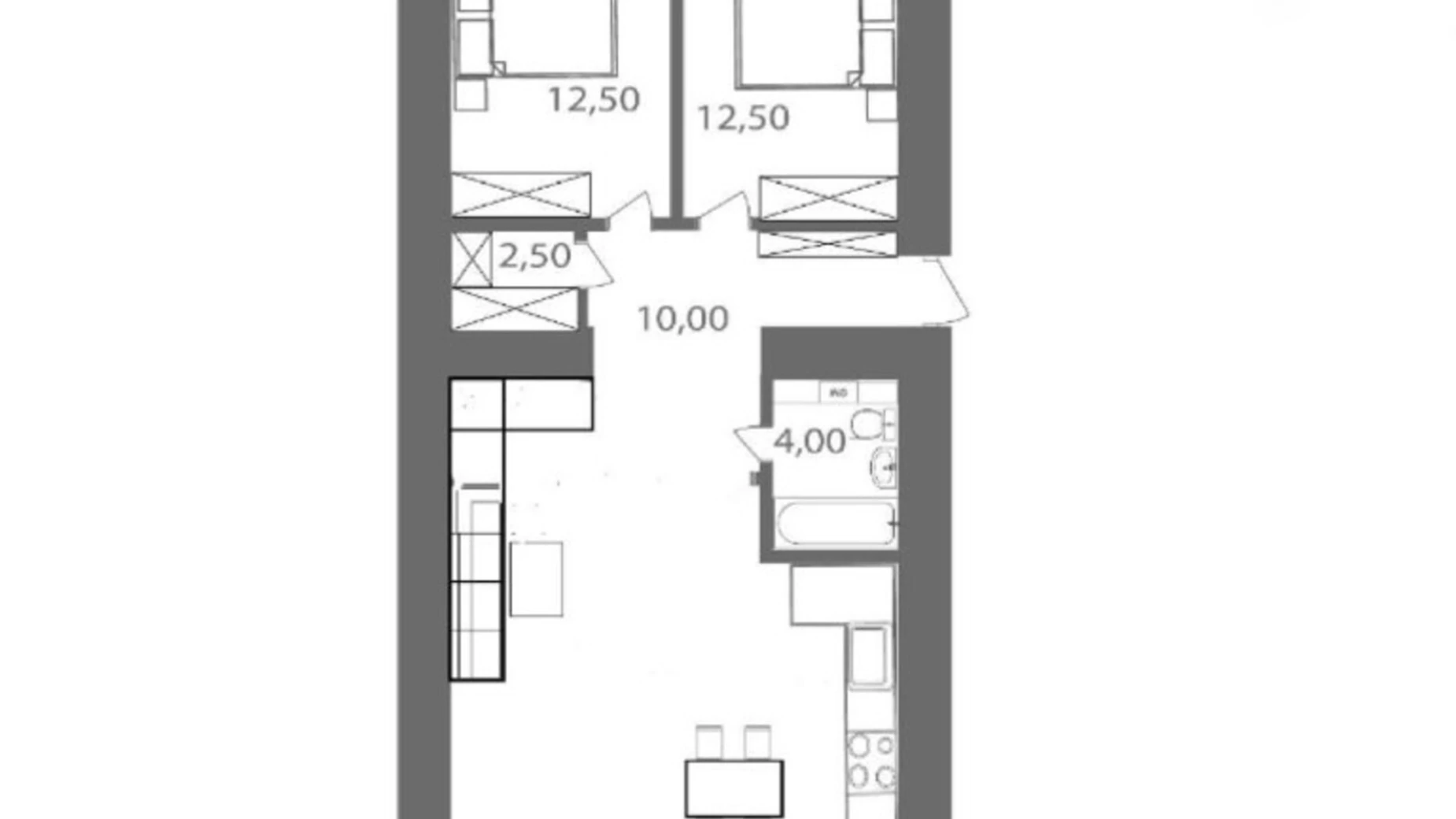 Продается 2-комнатная квартира 85 кв. м в Ивано-Франковске, ул. Княгинин, 44 - фото 4