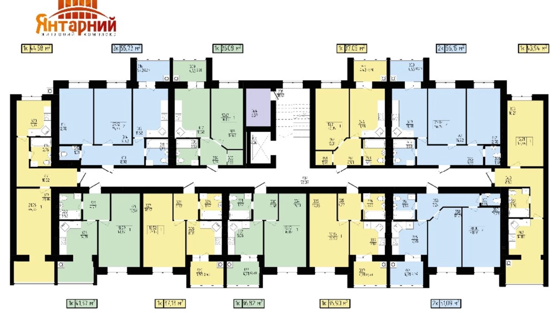 Продается 1-комнатная квартира 43.94 кв. м в Хмельницком, пер. Франко Ивана - фото 3