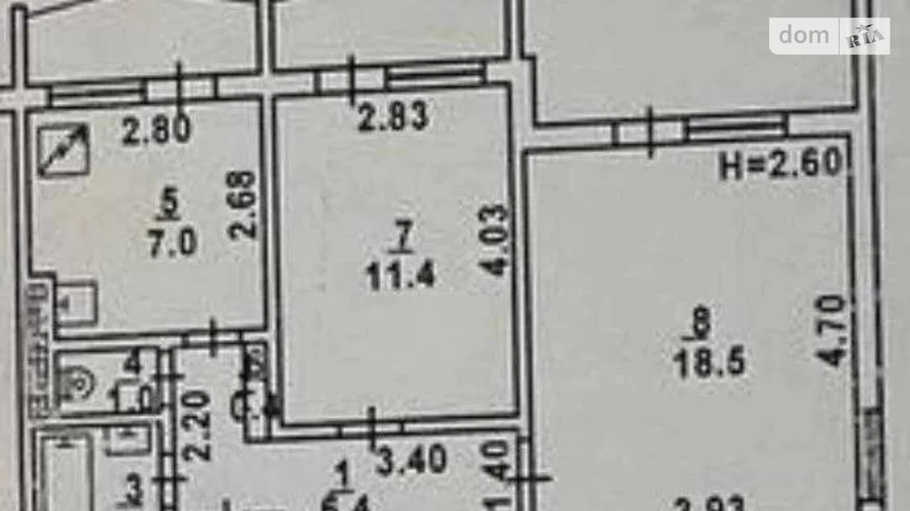 Продается 3-комнатная квартира 59 кв. м в Одессе, ул. Академика Королева