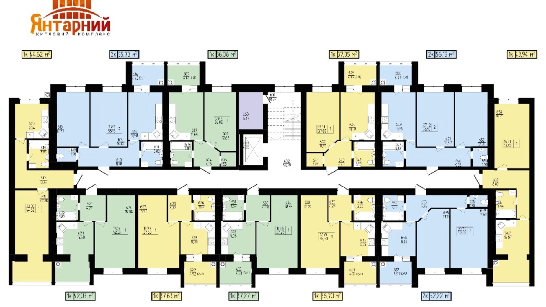 Продается 1-комнатная квартира 36.08 кв. м в Хмельницком, пер. Франко Ивана - фото 3