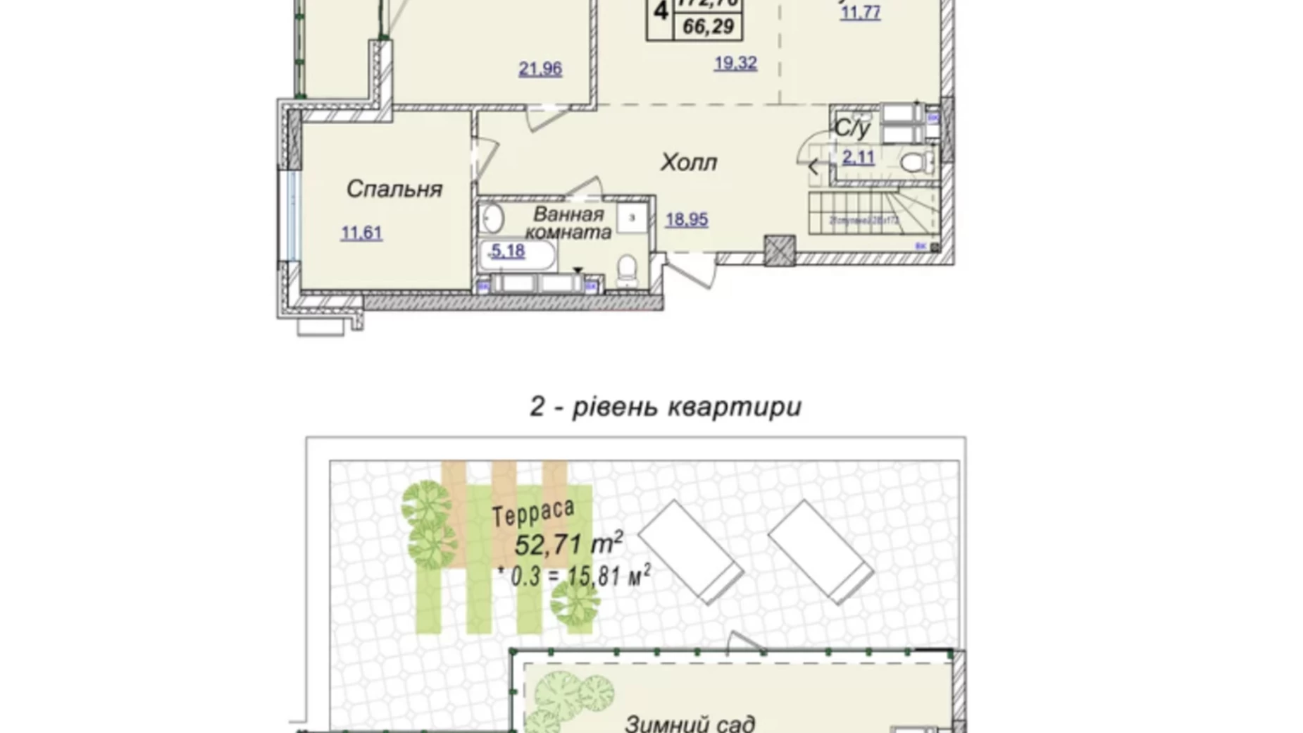 Продается 4-комнатная квартира 165 кв. м в Киеве, ул. Андрея Верхогляда(Драгомирова), 17 - фото 2