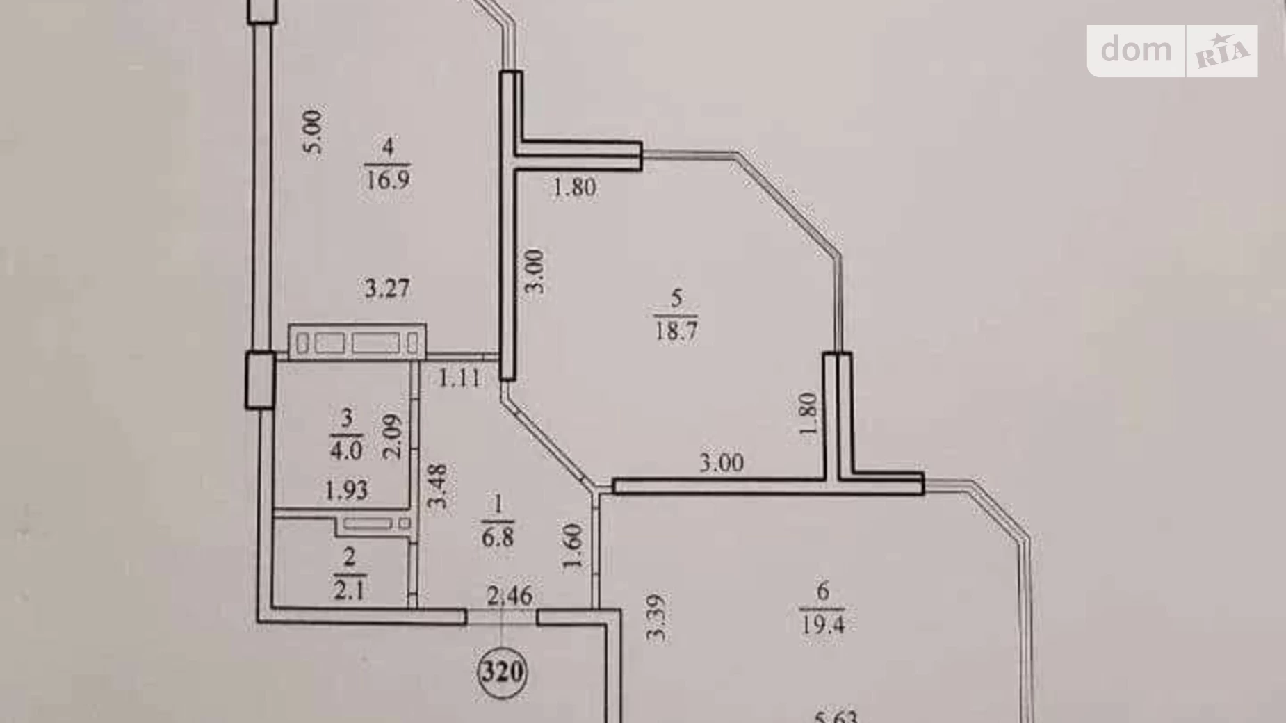 Продається 2-кімнатна квартира 68 кв. м у Одесі, вул. Паустовського, 43