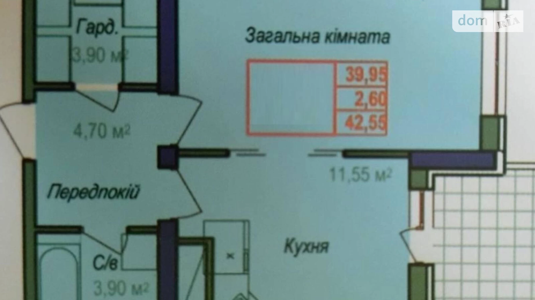 Продается 1-комнатная квартира 43 кв. м в Одессе, ул. Героев Крут