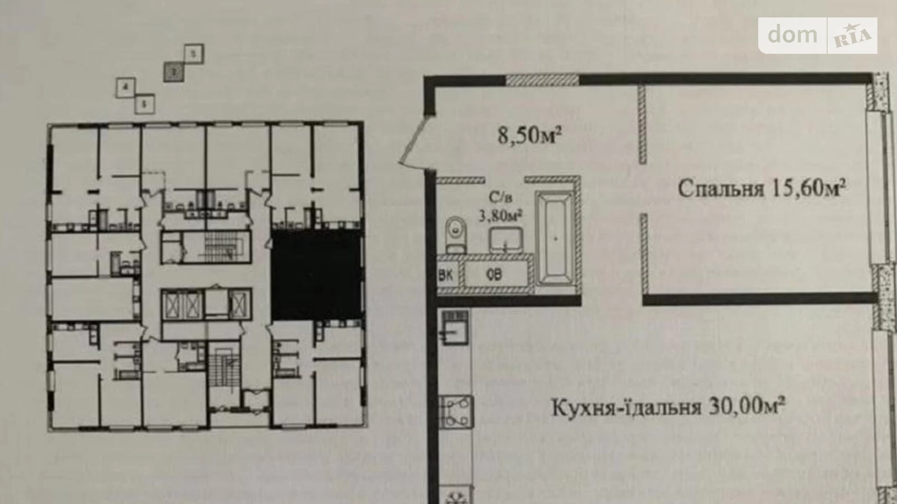 Продається 1-кімнатна квартира 58 кв. м у Одесі, плато Гагарінське, 4/2