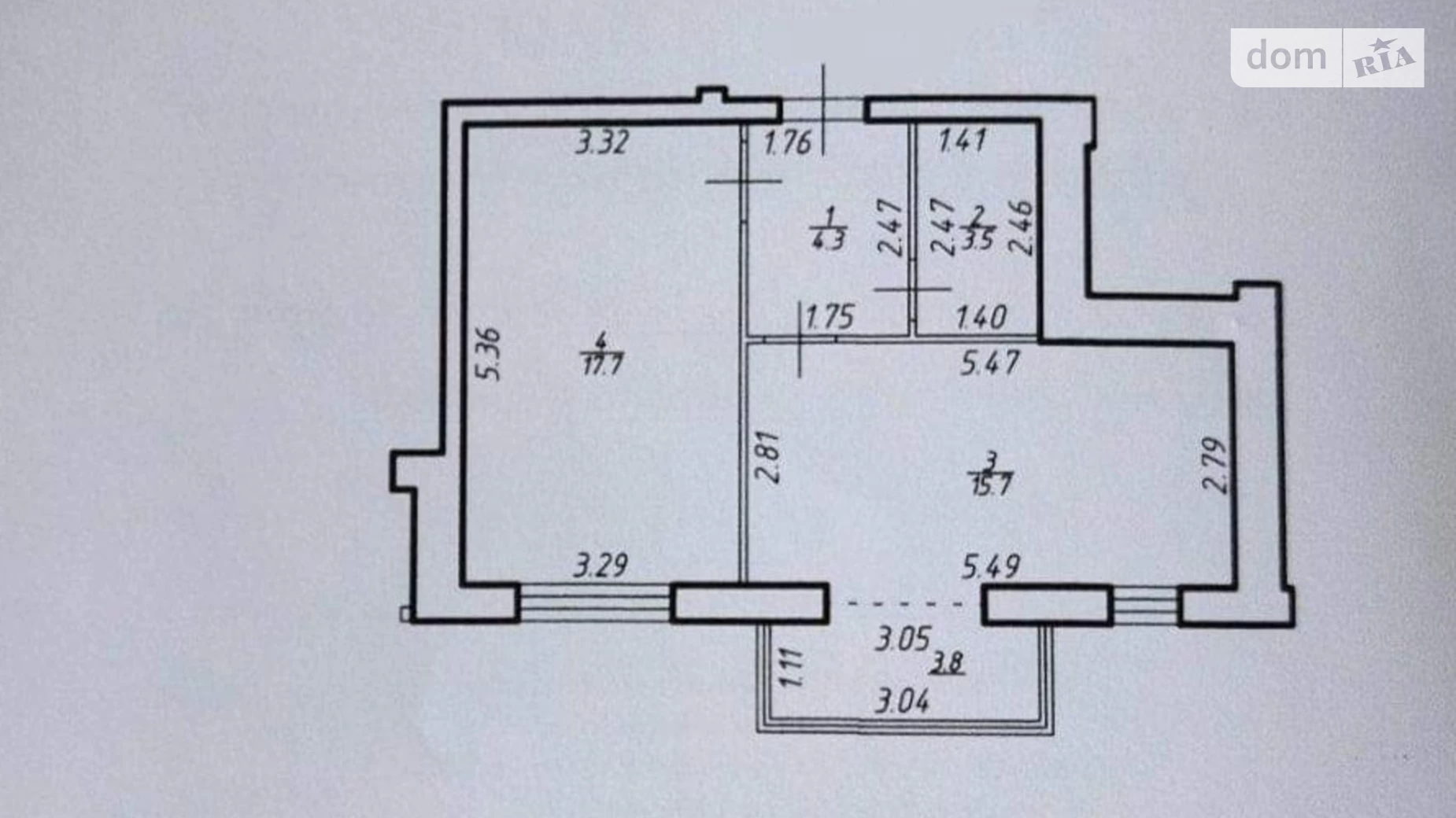 Продается 1-комнатная квартира 45 кв. м в Ивано-Франковске, ул. Шухевичив - фото 5