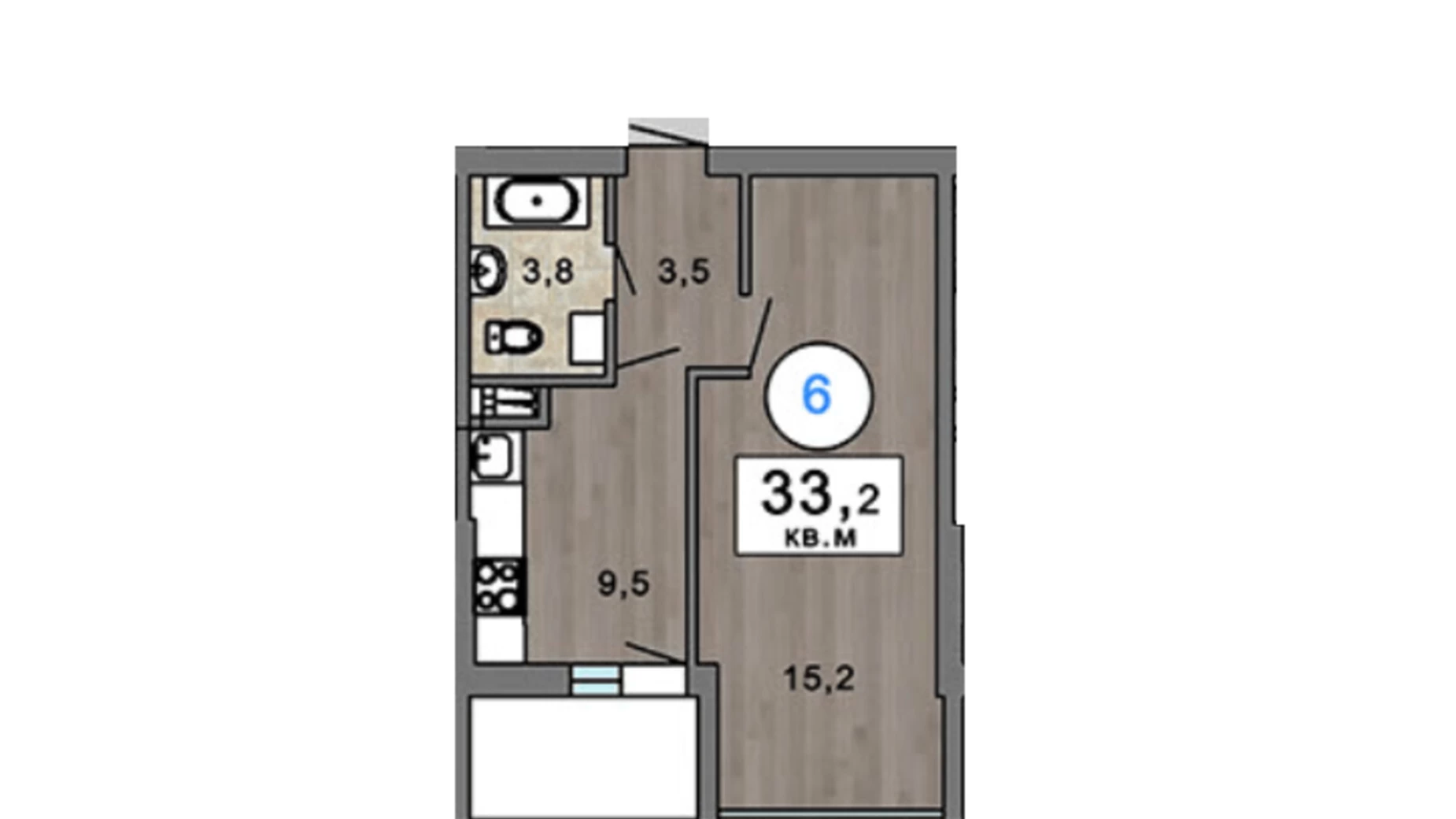 Продается 1-комнатная квартира 33 кв. м в Одессе, ул. Балковская, 119А - фото 4