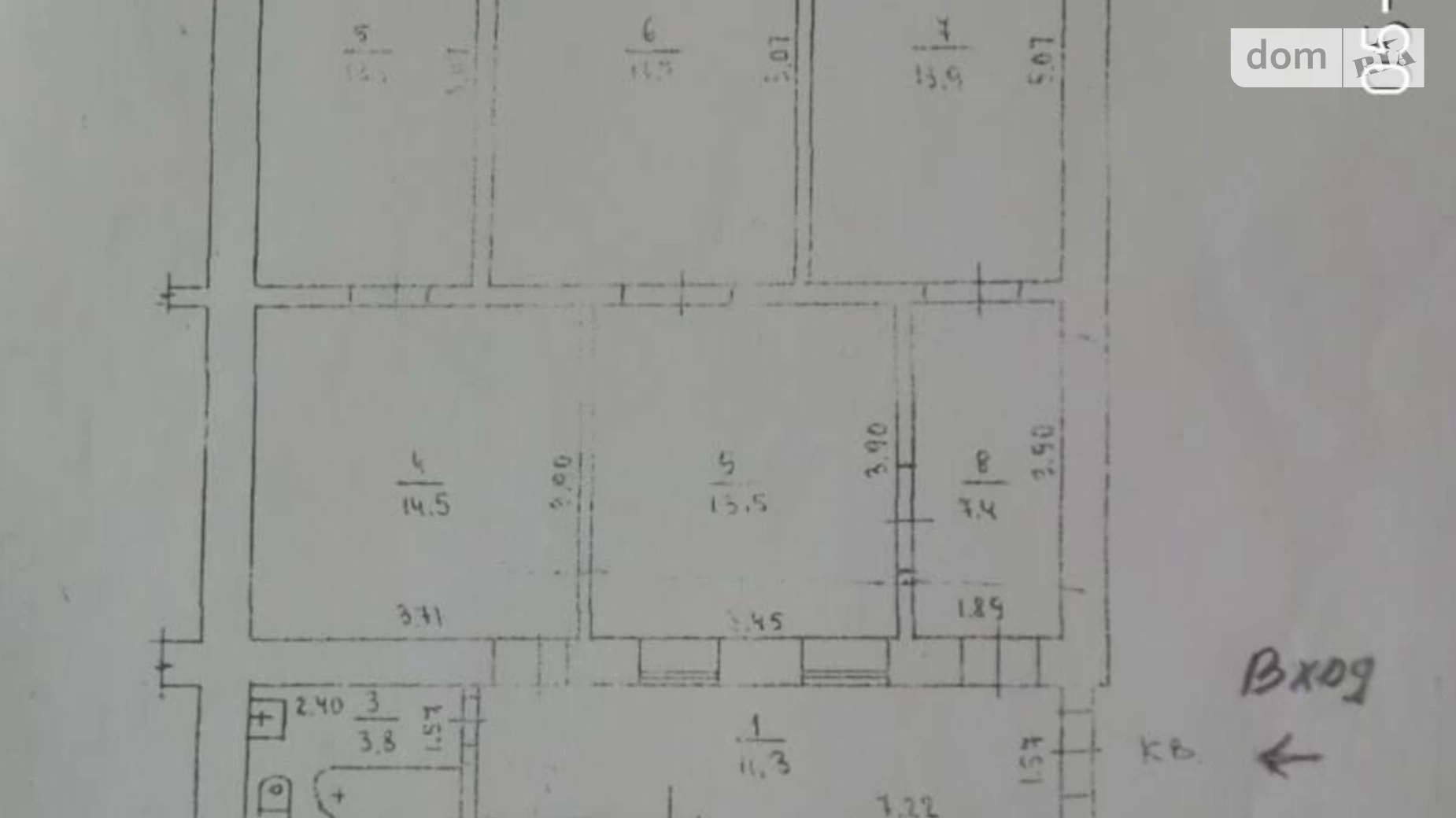 Продається 5-кімнатна квартира 105 кв. м у Одесі, вул. Новосельського