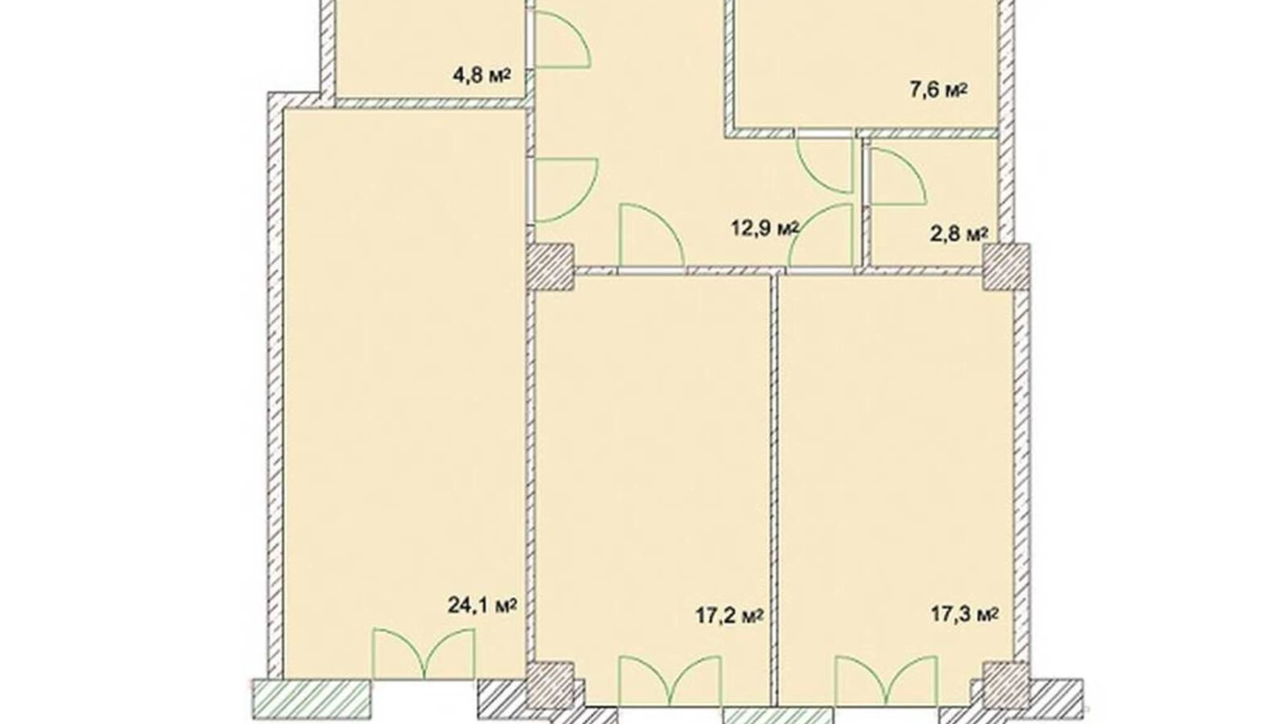 Продається 2-кімнатна квартира 89.4 кв. м у Одесі, узвіз Військовий