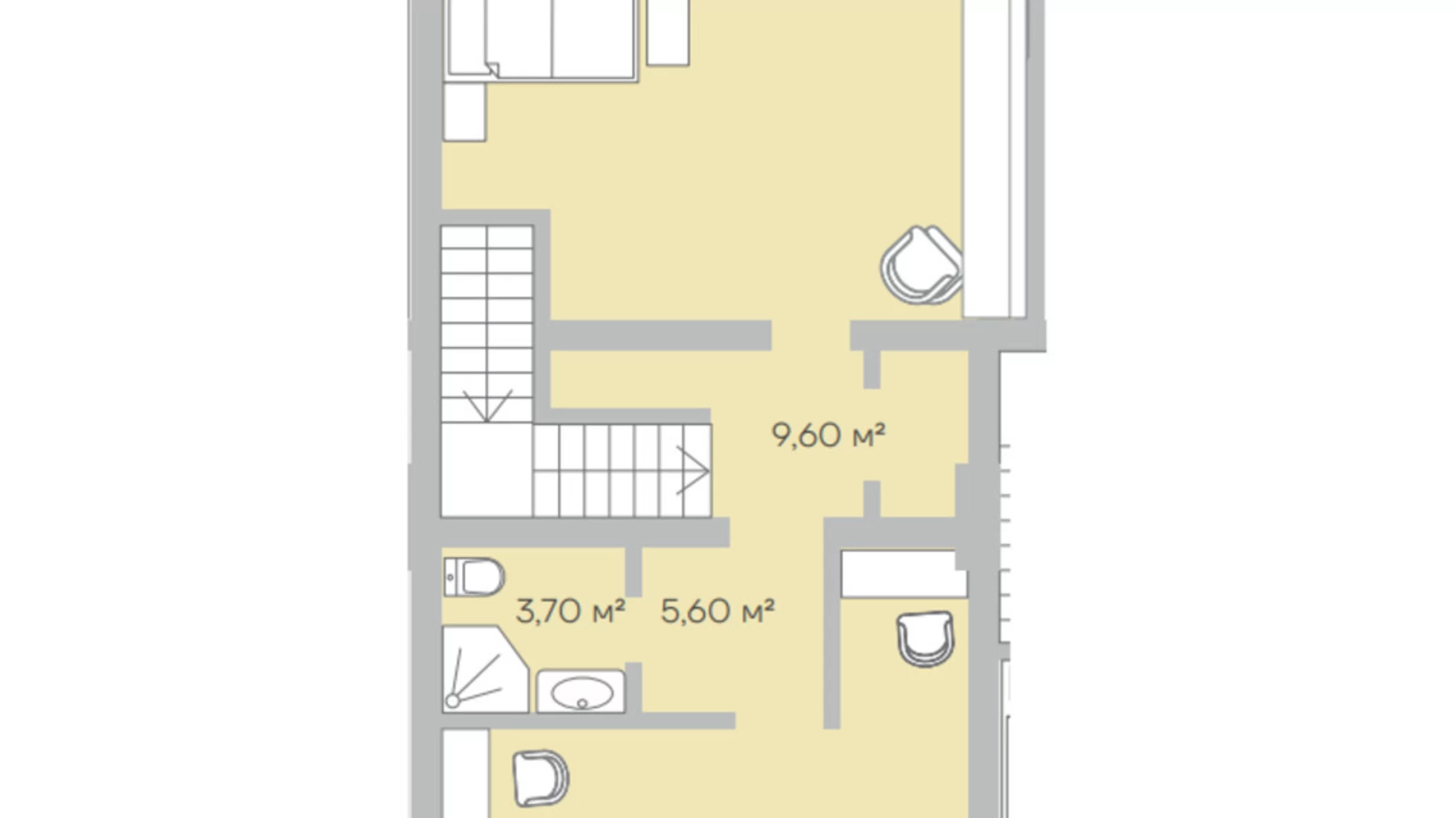 Продается 2-комнатная квартира 148.1 кв. м в Рованцах, пер. Спортивный, 4 - фото 2