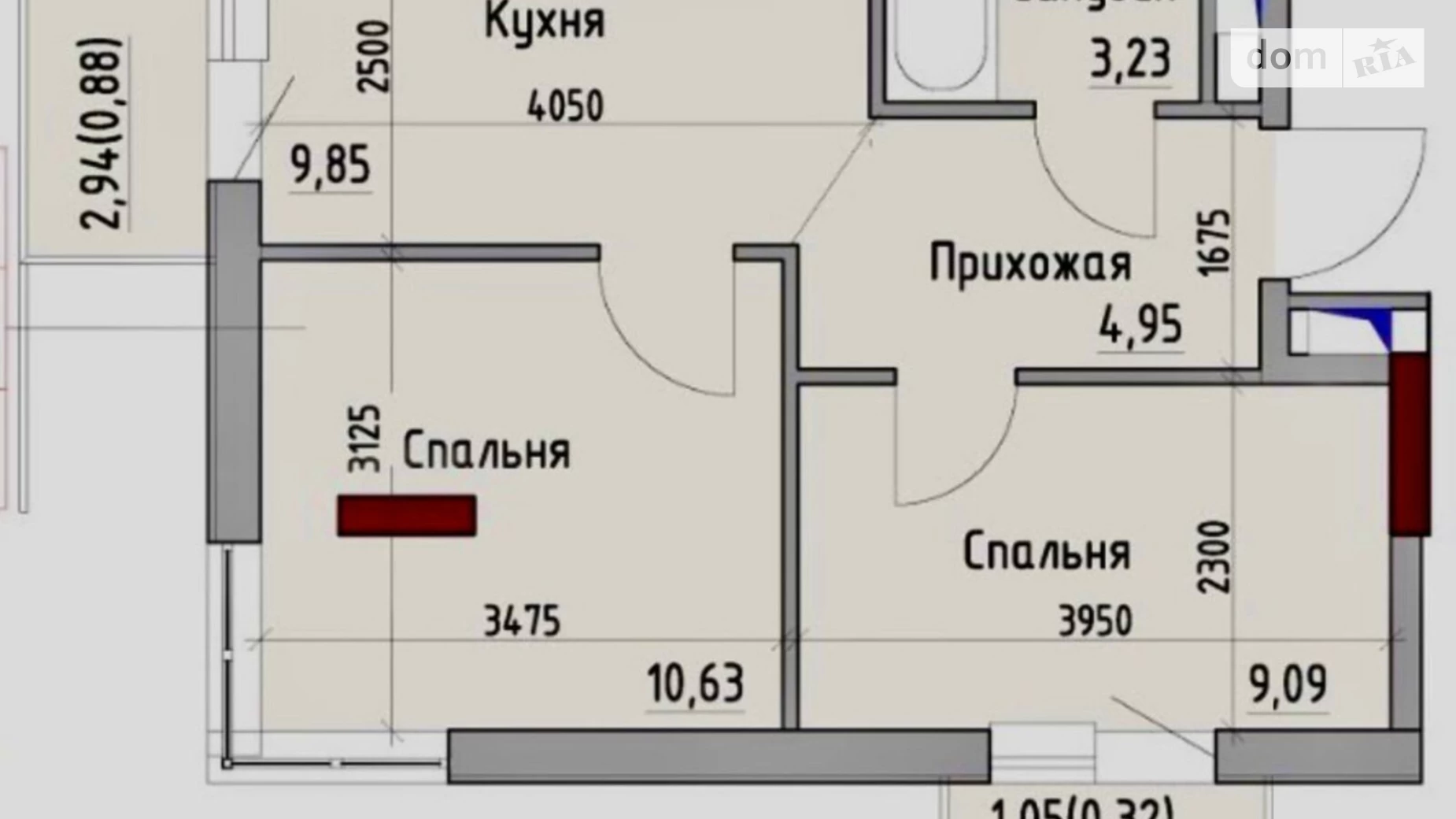 Продається 2-кімнатна квартира 40 кв. м у Одесі, вул. Розкидайлівська, 67Б